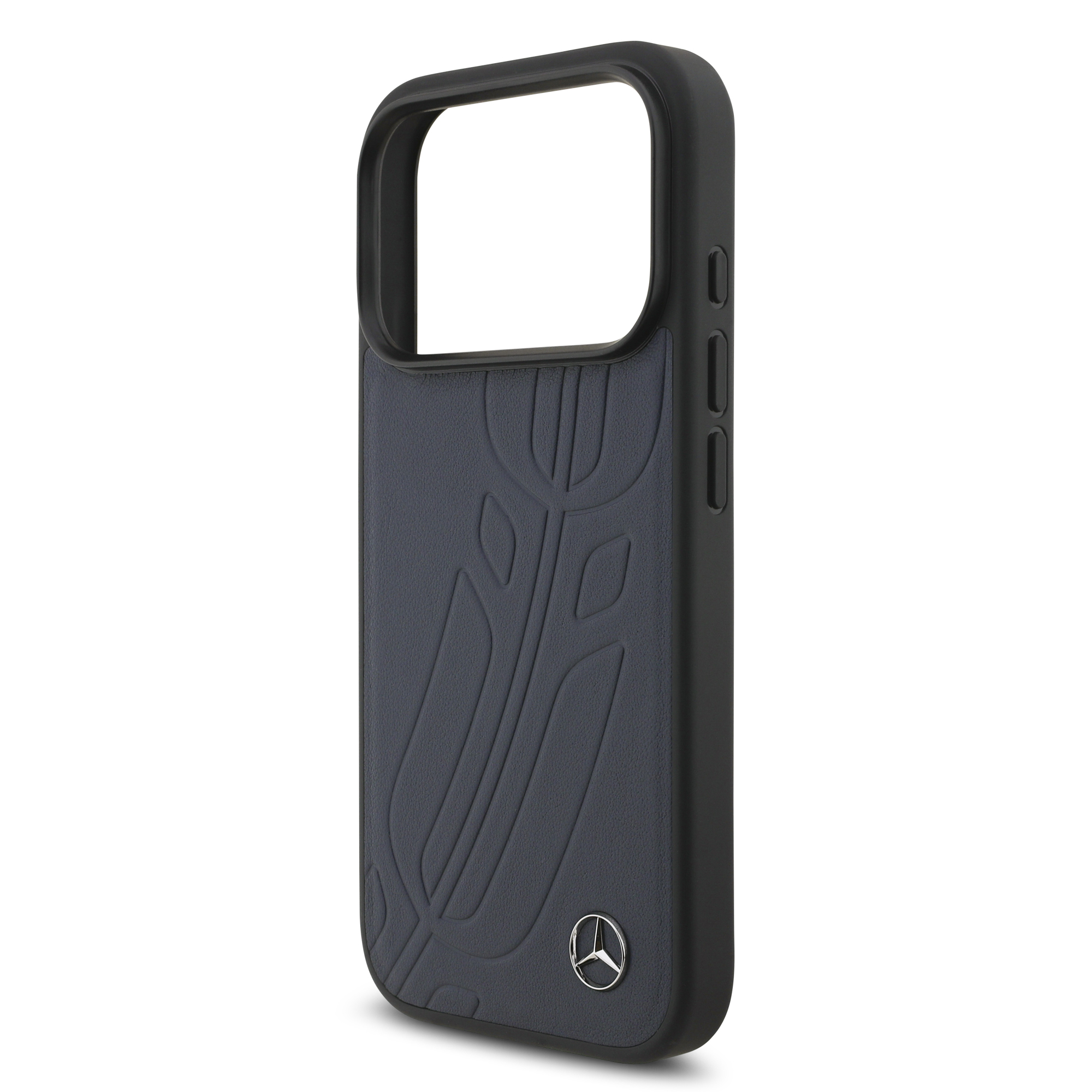 iPhone 17 Pro - MERCEDES BENZ Leather Large Laurel Leaves Blue — estuche (foto 6 de 8)