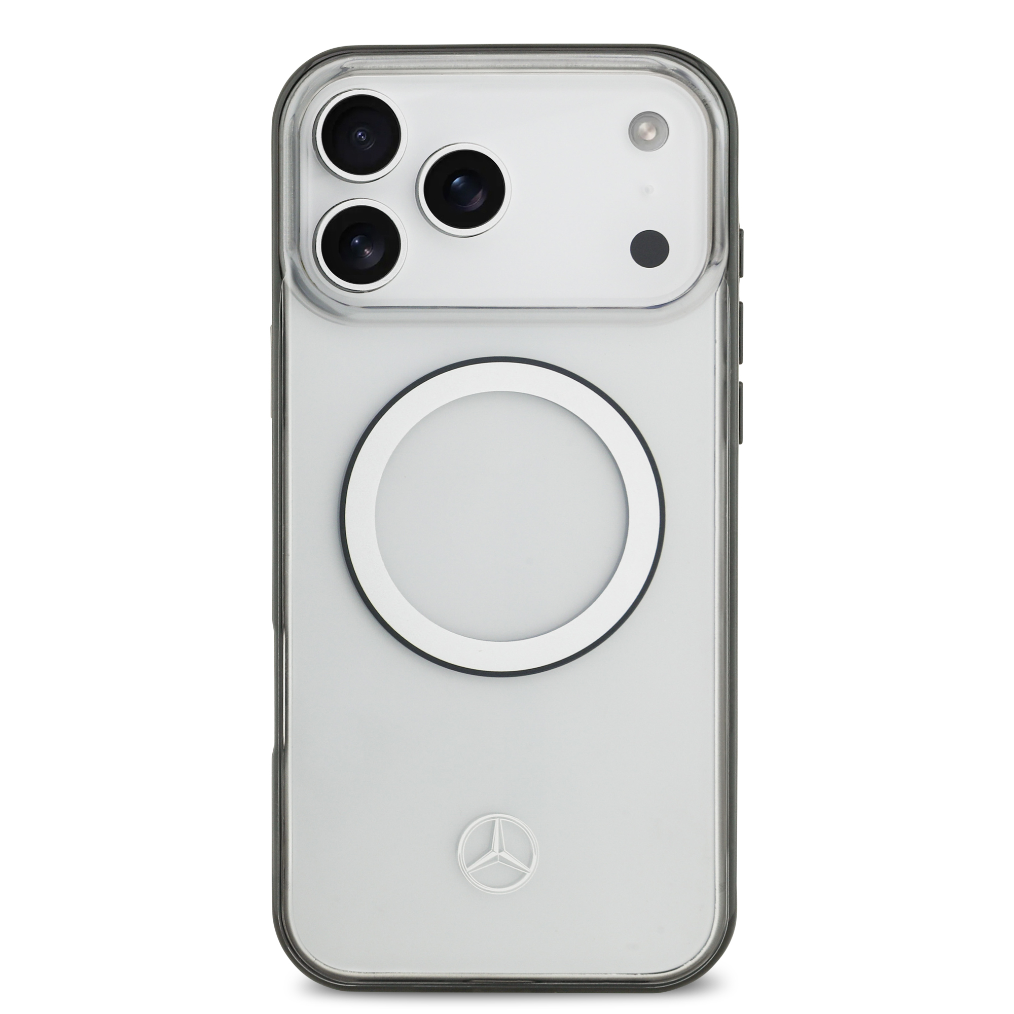 iPhone 17 Pro Max - MERCEDES BENZ Transparent PC/TPU Black Ring
