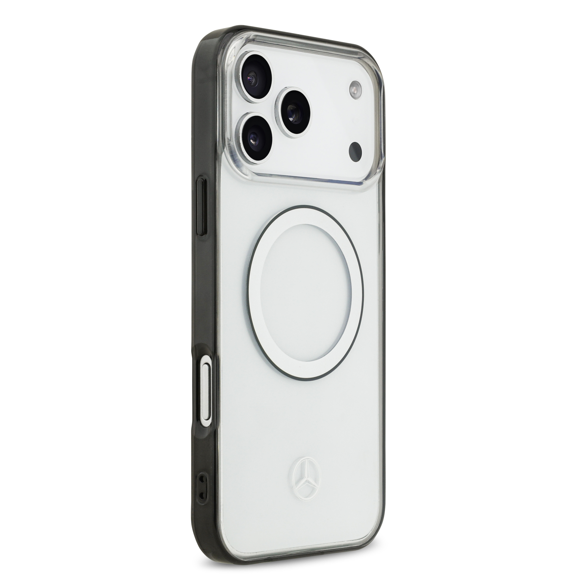 iPhone 17 Pro Max - MERCEDES BENZ Transparent PC/TPU Black Ring — estuche (foto 4 de 8)