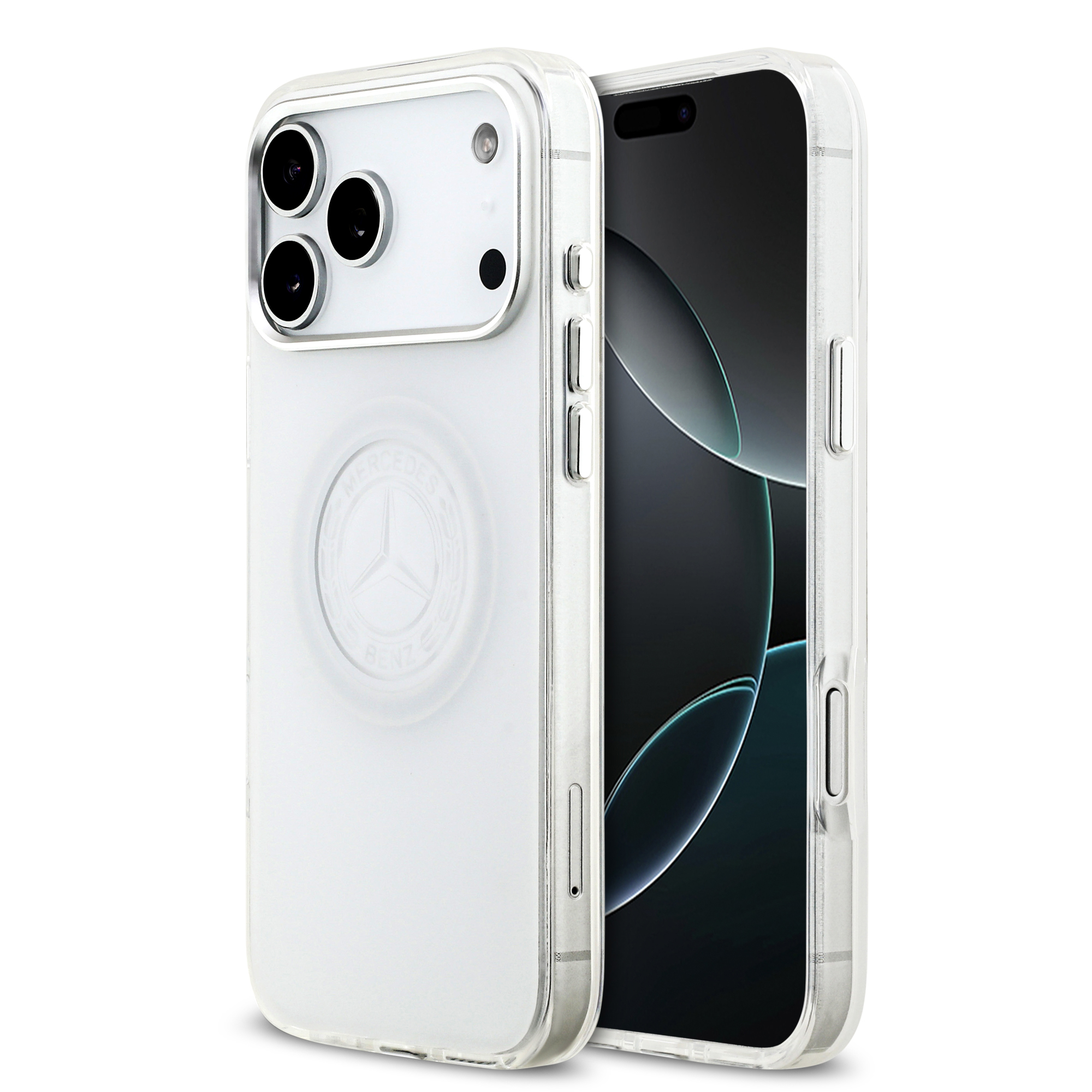 iPhone 17 Pro Max - MERCEDES BENZ Frosted Vintage Logo Transparent