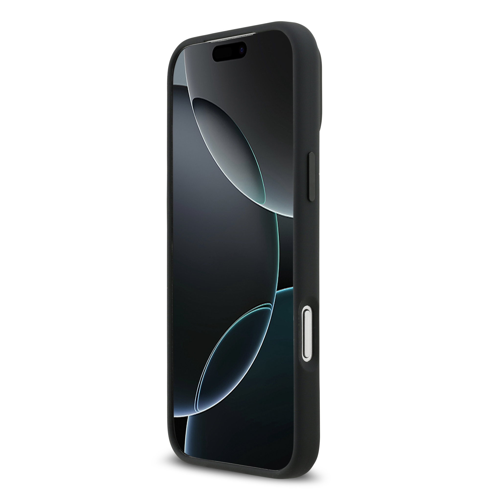 iPhone 17 Pro Max - MERCEDES BENZ Silicone Case Vertical Stripes Black — estuche (foto 5 de 5)