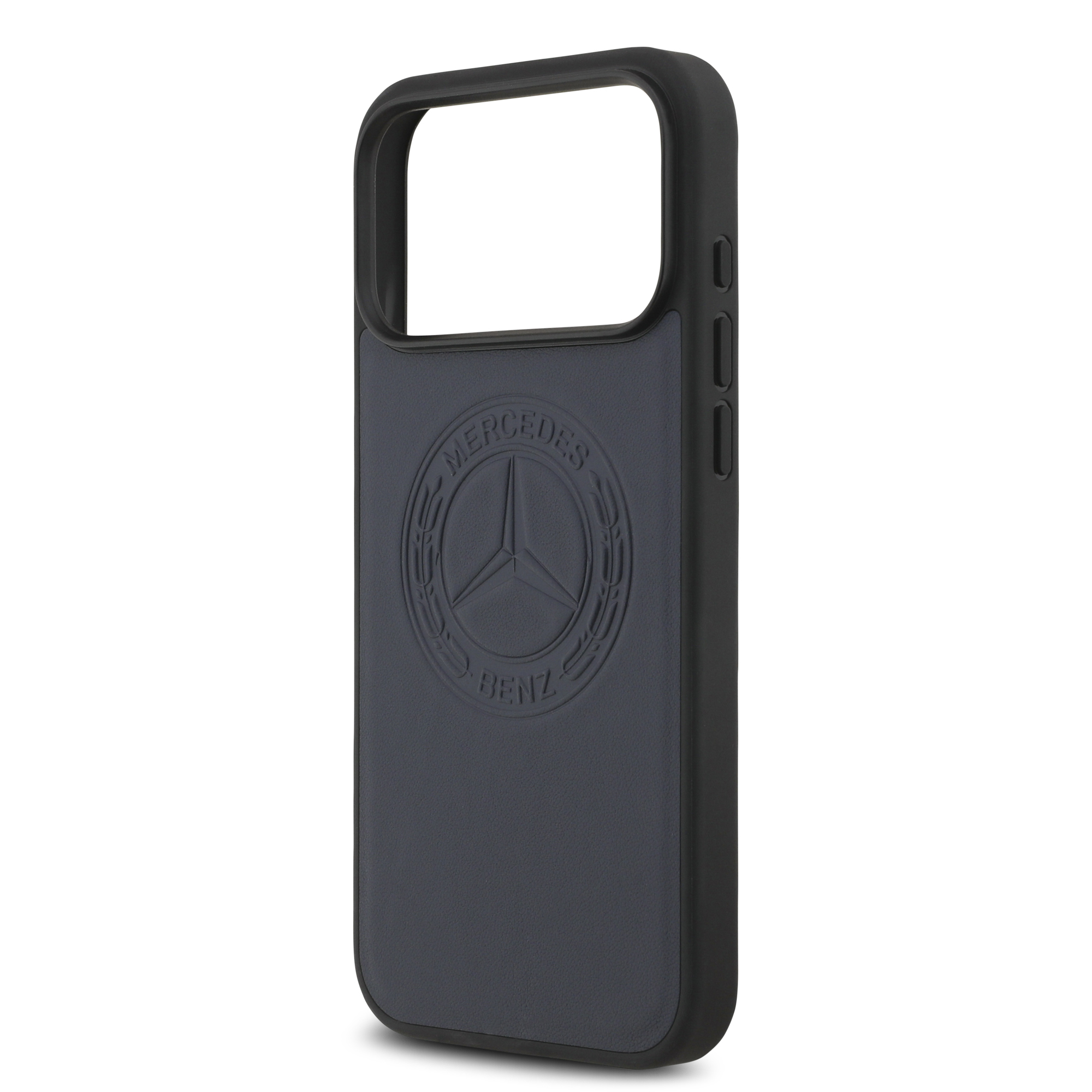 iPhone 17 Pro Max - MERCEDES BENZ Leather Vintage Logo Blue — estuche (foto 6 de 8)