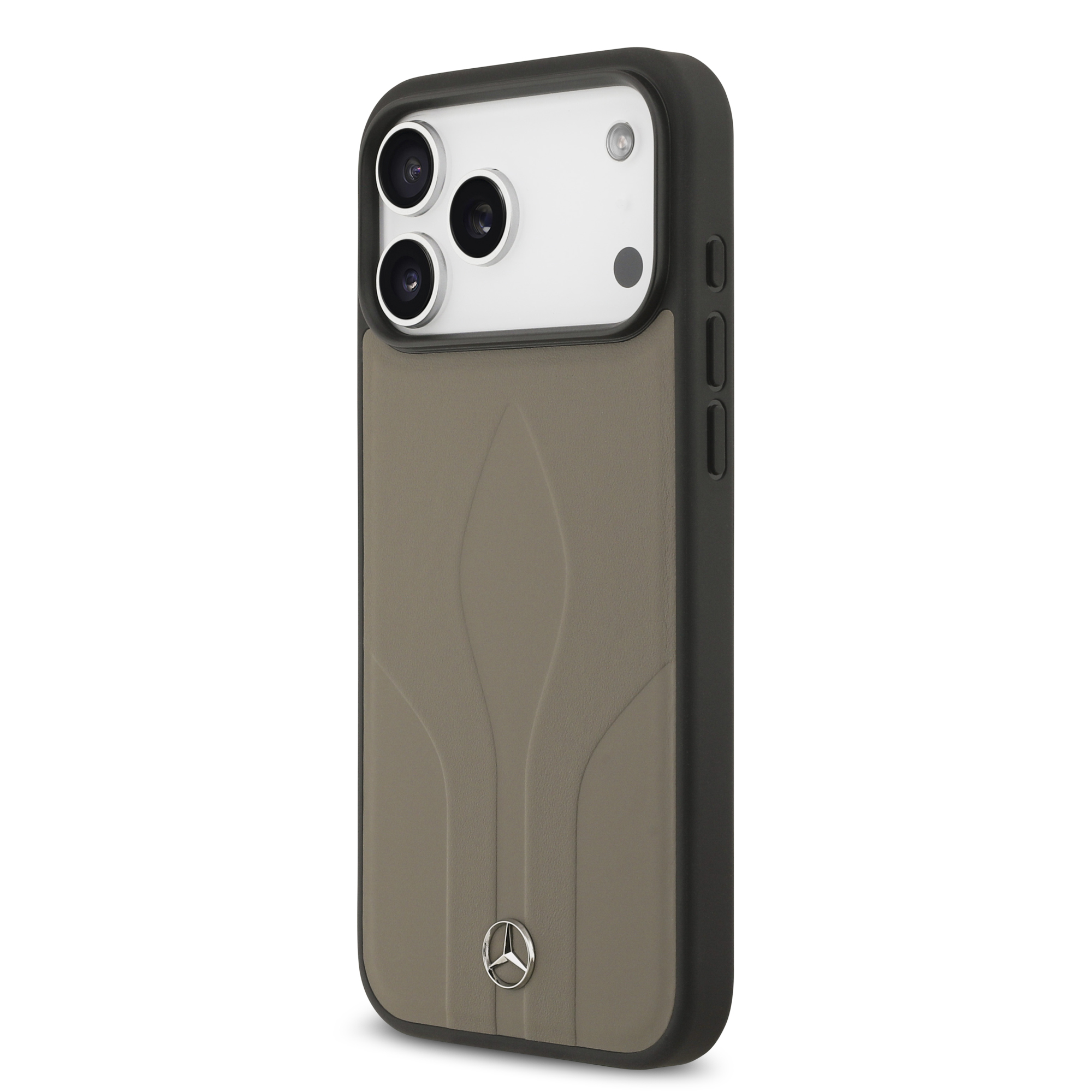 iPhone 17 Pro Max - MERCEDES BENZ Leather The Move Taupe — estuche (foto 3 de 8)