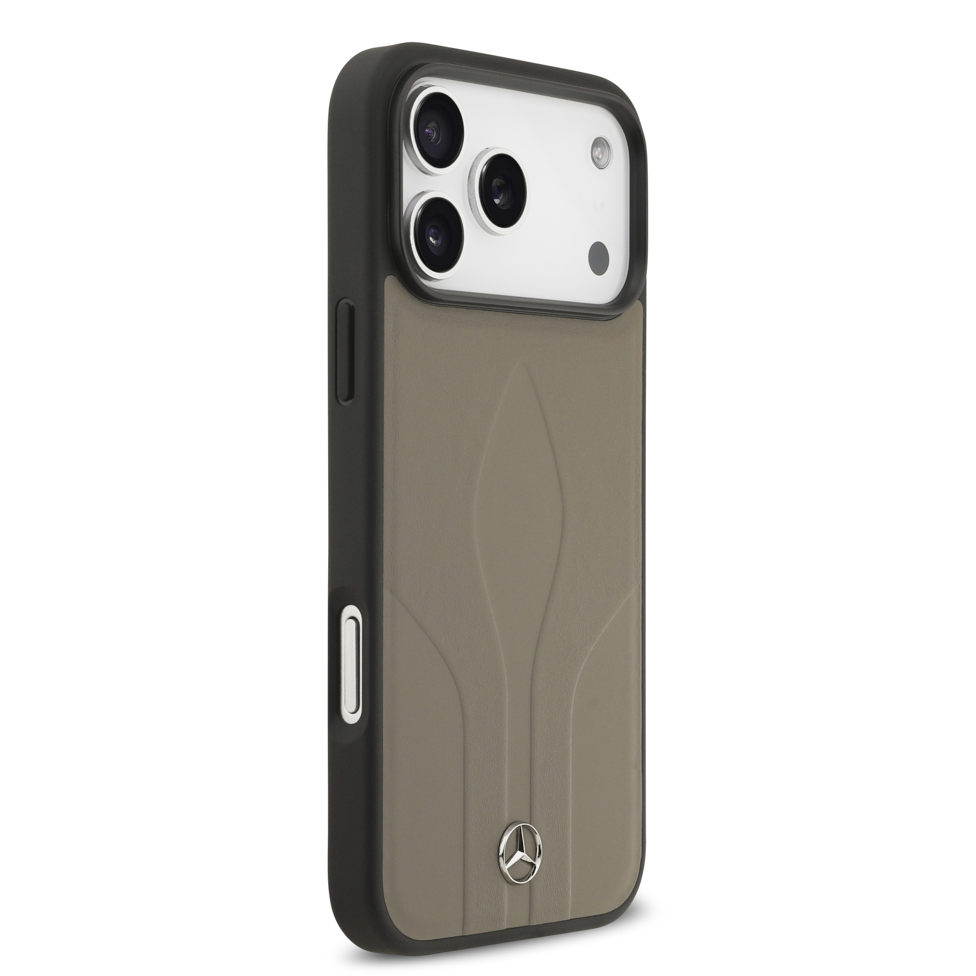 iPhone 17 Pro Max - MERCEDES BENZ Leather The Move Taupe — estuche (foto 4 de 8)
