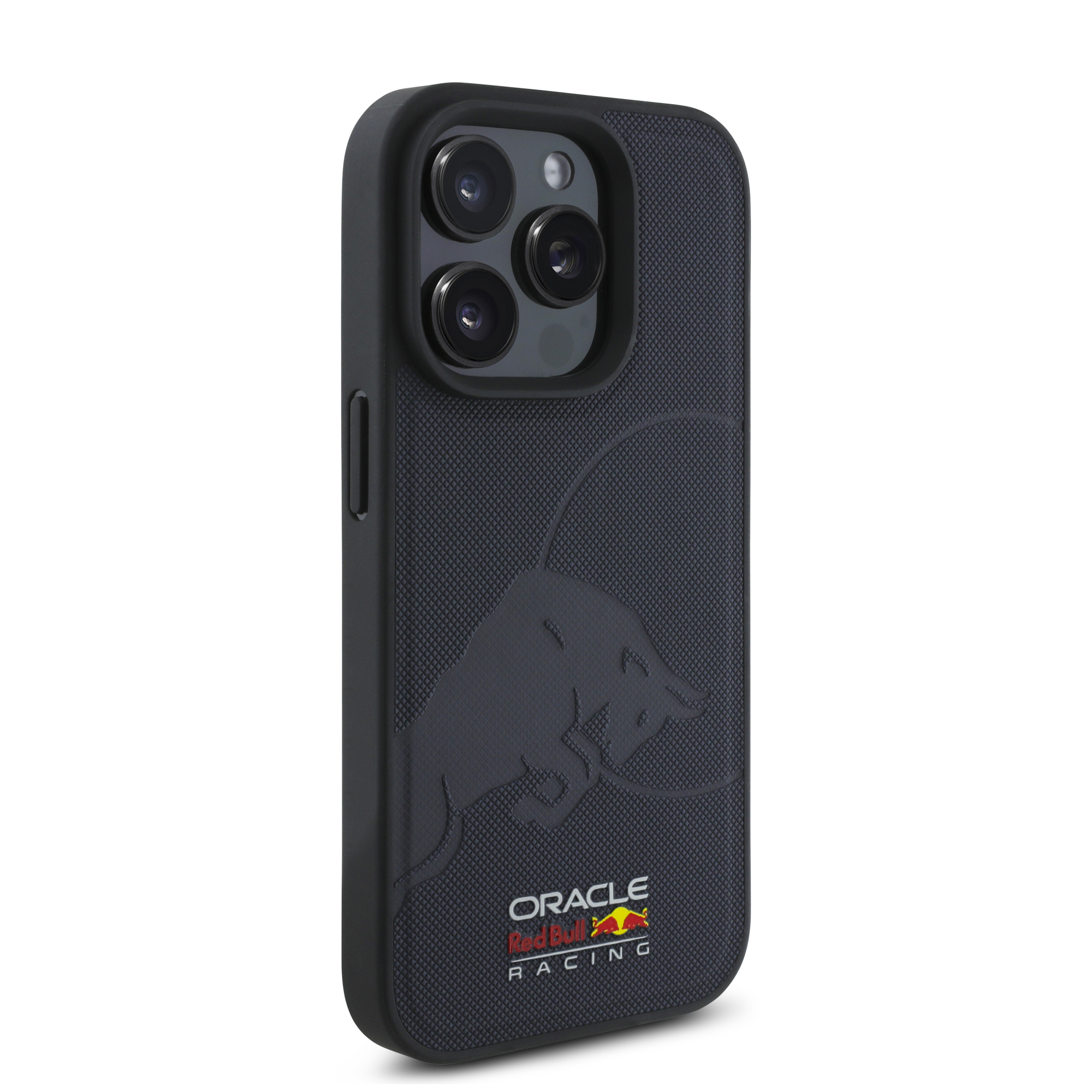 iPhone 15 Pro Max - REDBULL RACING Meshes Leather Debossed Bull Navy — estuche (foto 4 de 5)