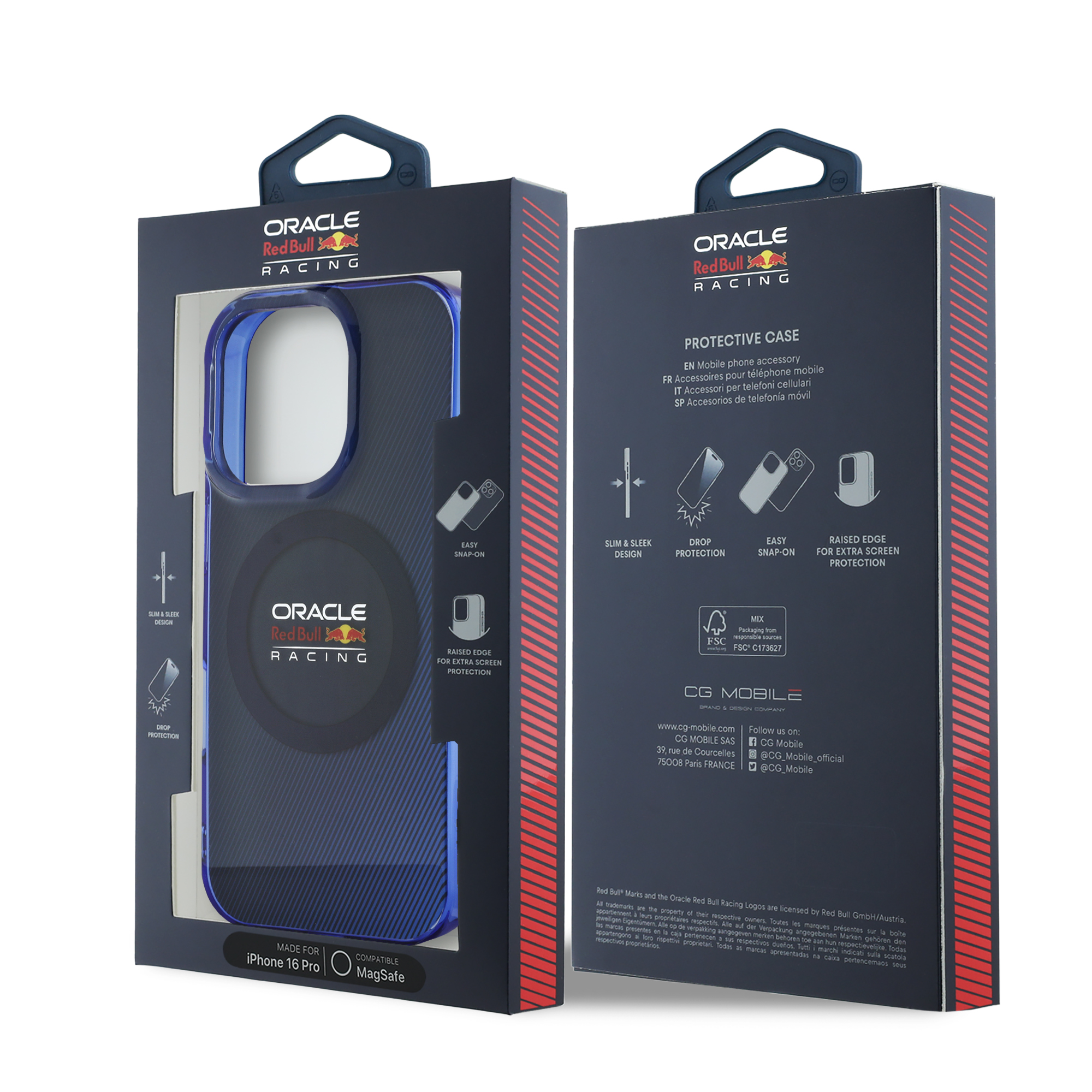iPhone 16 Pro - REDBULL RACING Double Layer Navy — estuche (foto 8 de 8)