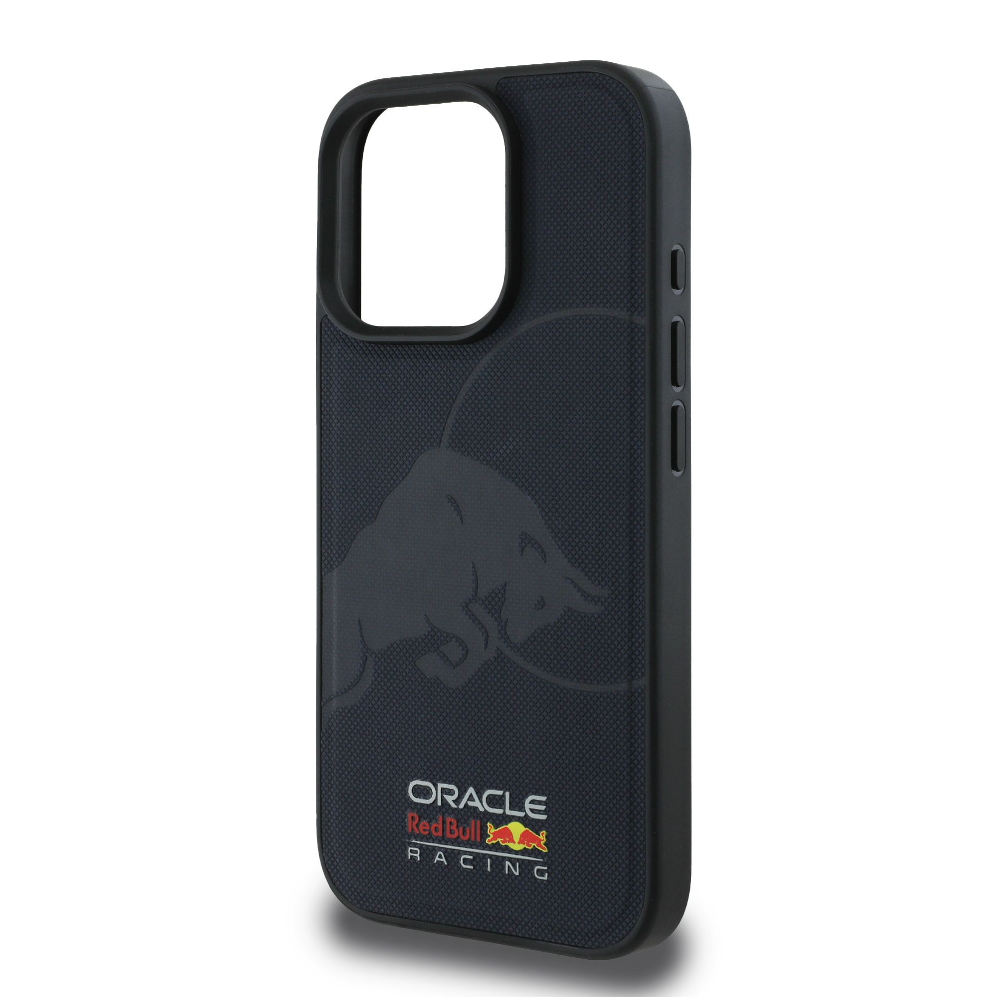 iPhone 16 Pro - REDBULL RACING Meshed Leather Debossed Bull Navy — estuche (foto 6 de 8)