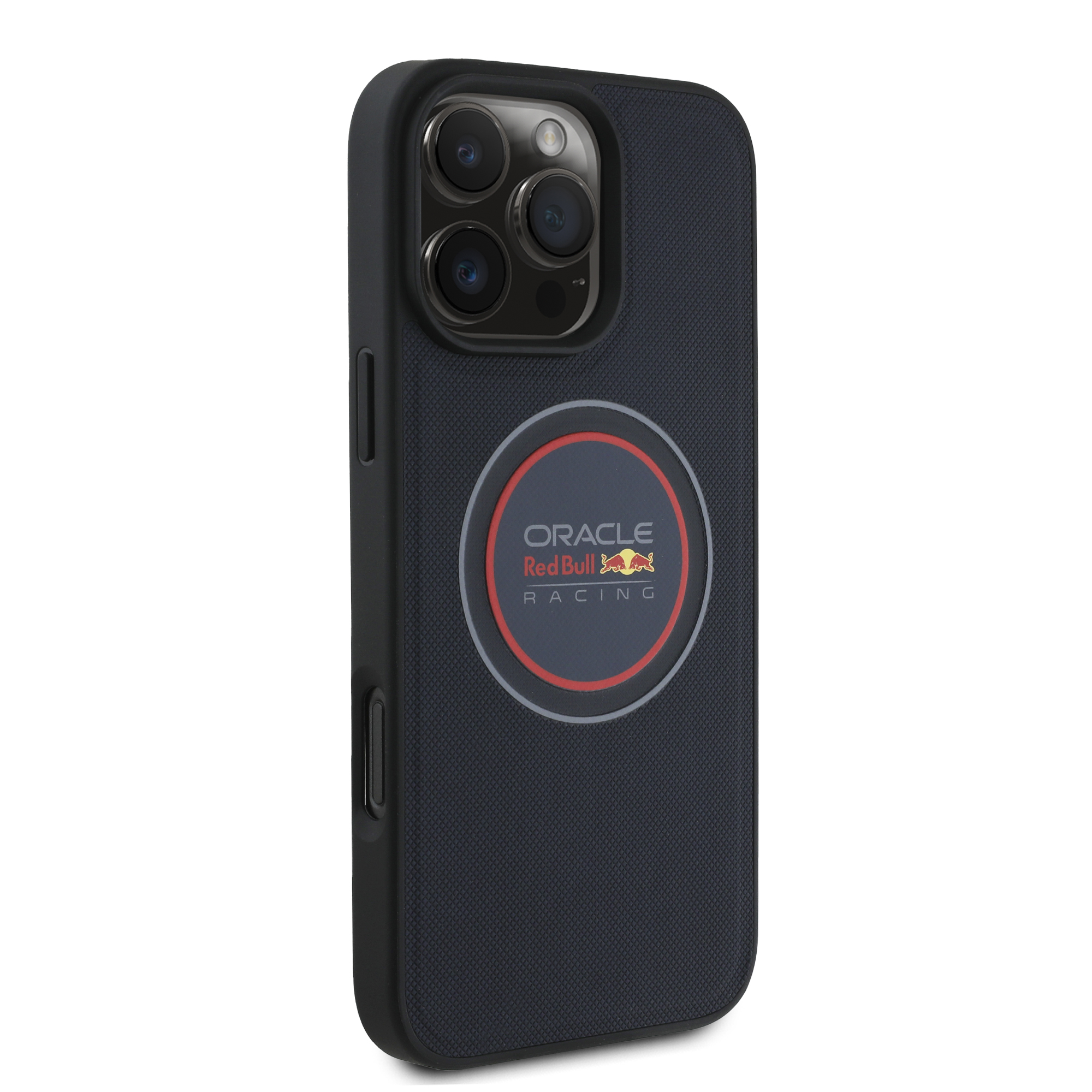 iPhone 16 Pro - REDBULL RACING Meshed Leather Red Ring Navy — estuche (foto 4 de 8)