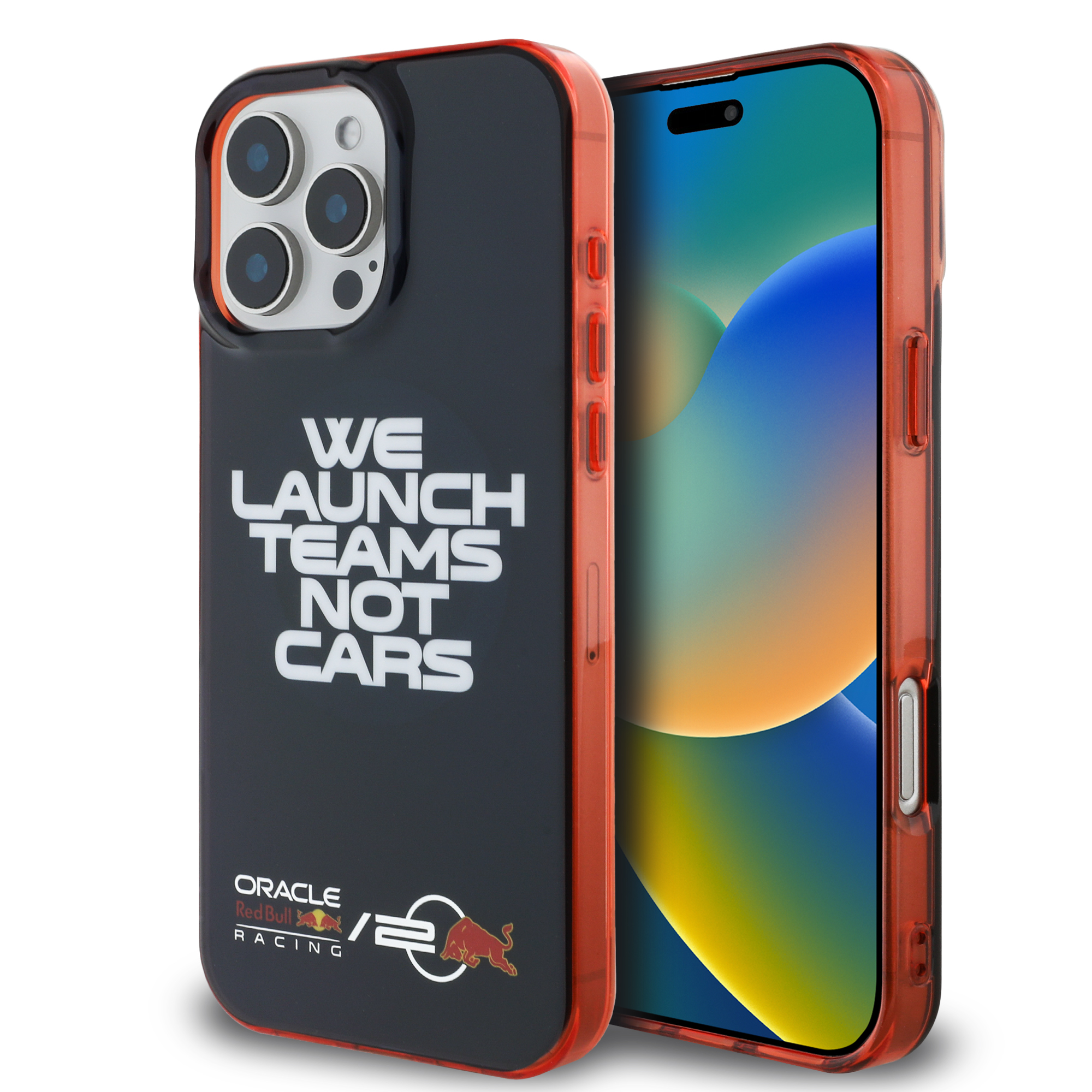 iPhone 16 Pro Max - REDBULL RACING Red Frame And Orbr20 Slogan Navy