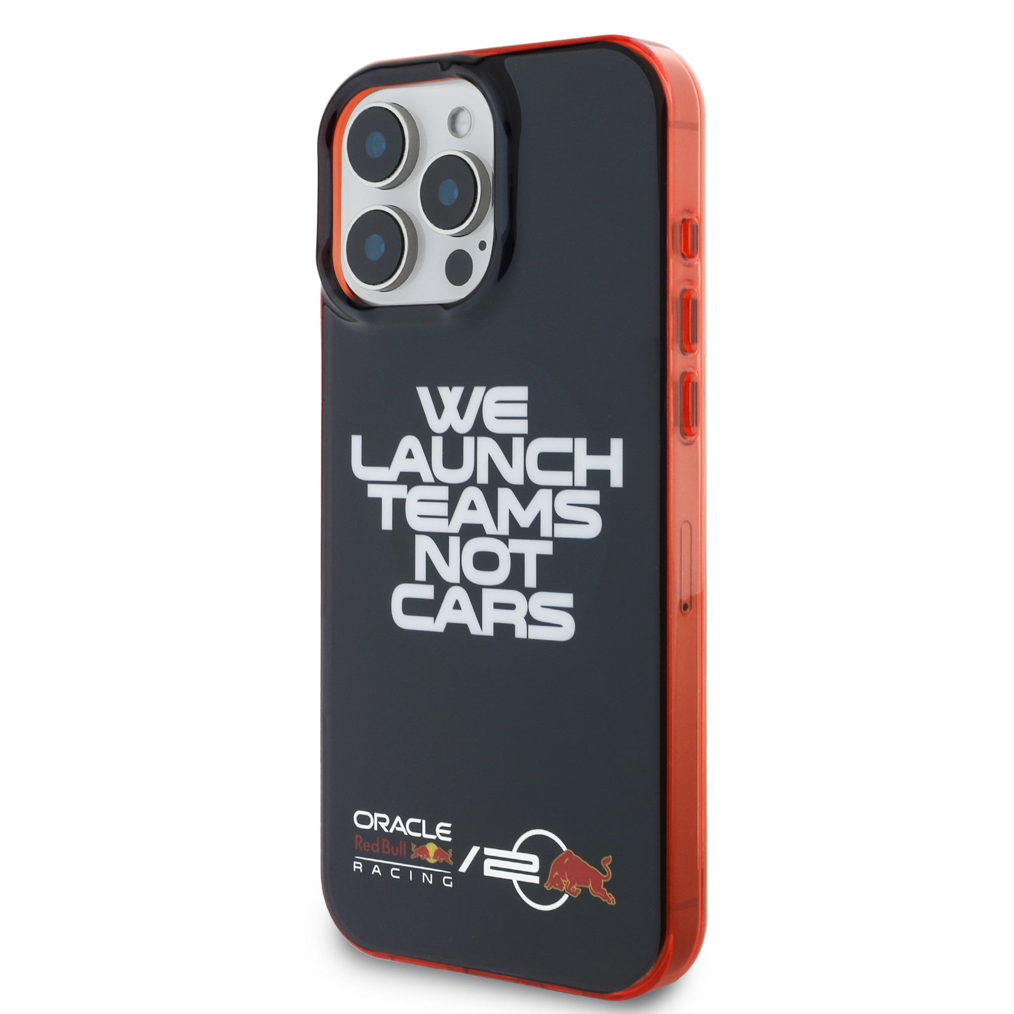 iPhone 16 Pro Max - REDBULL RACING Red Frame And Orbr20 Slogan Navy — estuche (foto 2 de 5)
