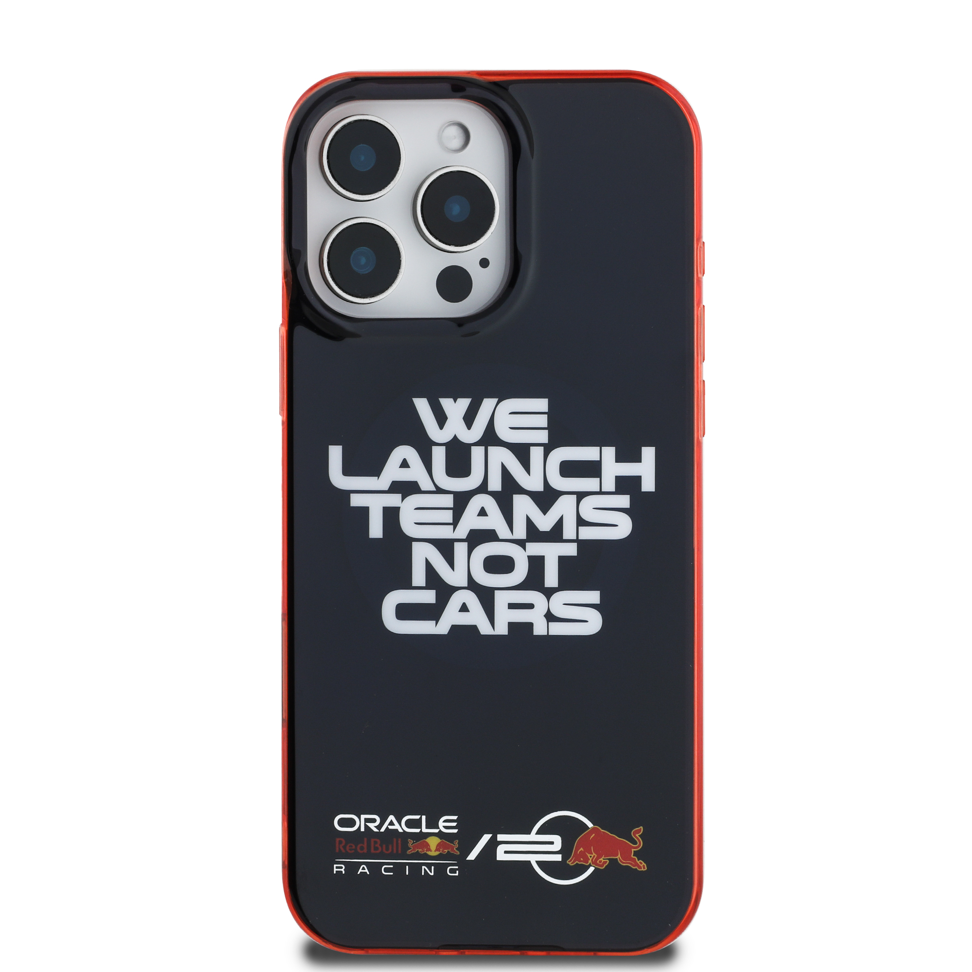 iPhone 16 Pro Max - REDBULL RACING Red Frame And Orbr20 Slogan Navy — estuche (foto 3 de 5)