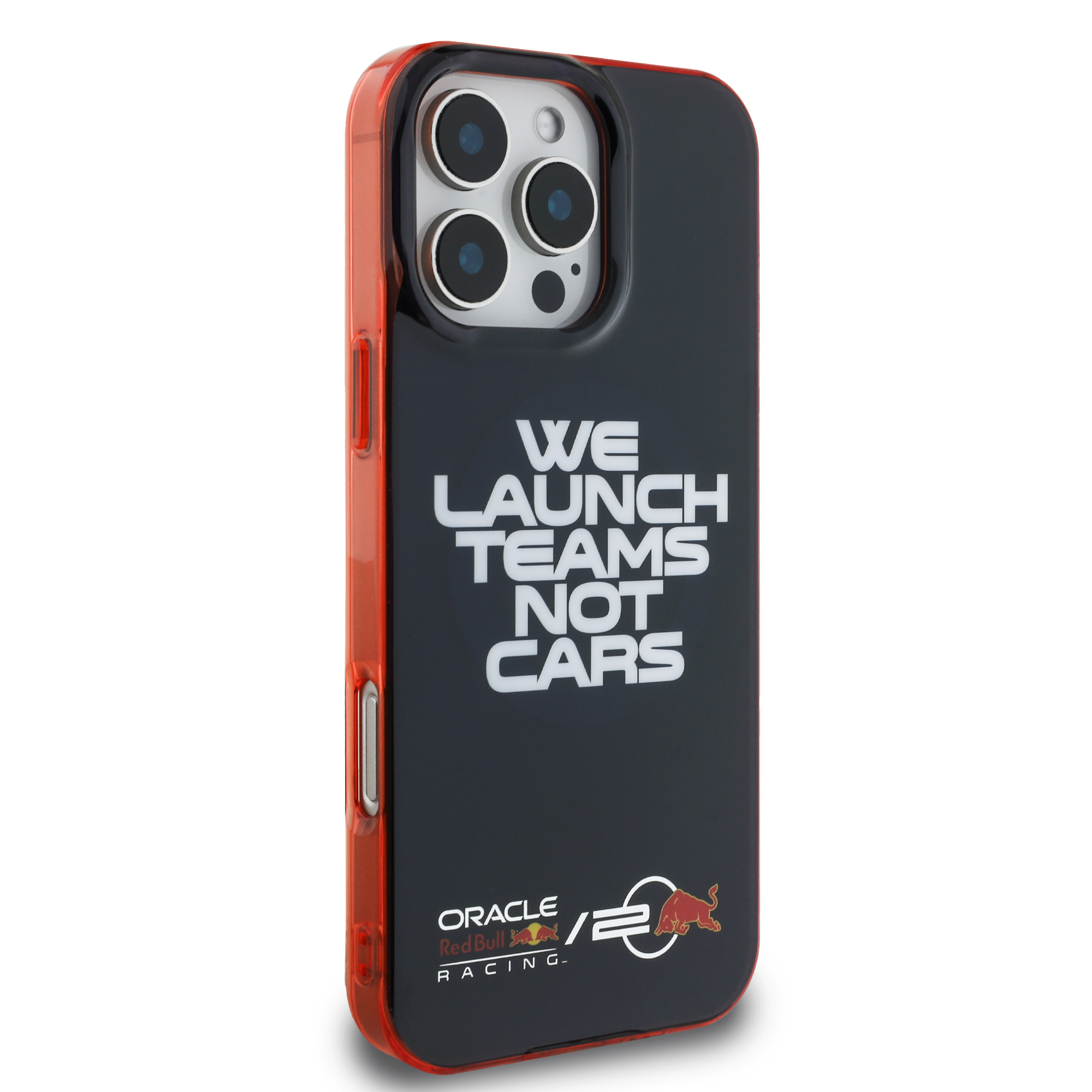 iPhone 16 Pro Max - REDBULL RACING Red Frame And Orbr20 Slogan Navy — estuche (foto 4 de 5)