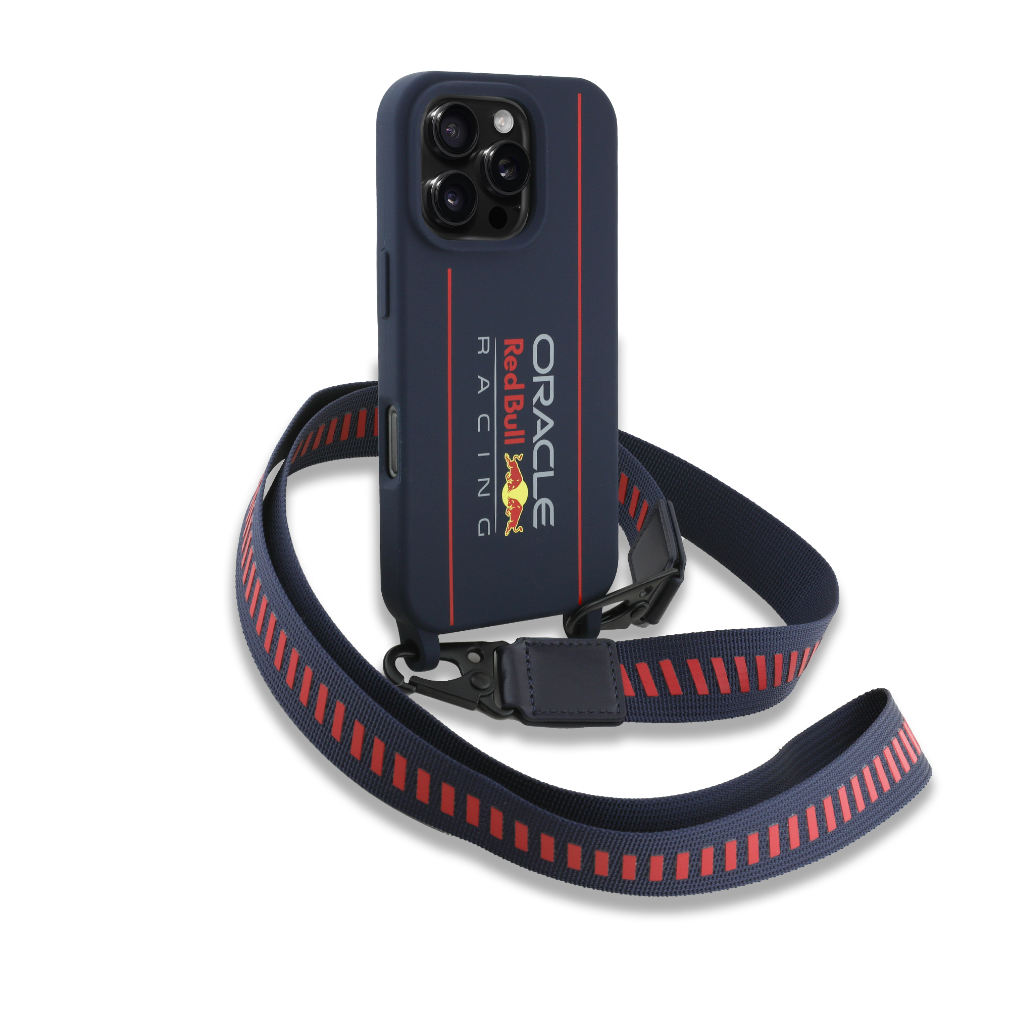 iPhone 16 Pro Max - REDBULL RACING Liquid Silicone Vertical Logo Navy — estuche (foto 3 de 5)