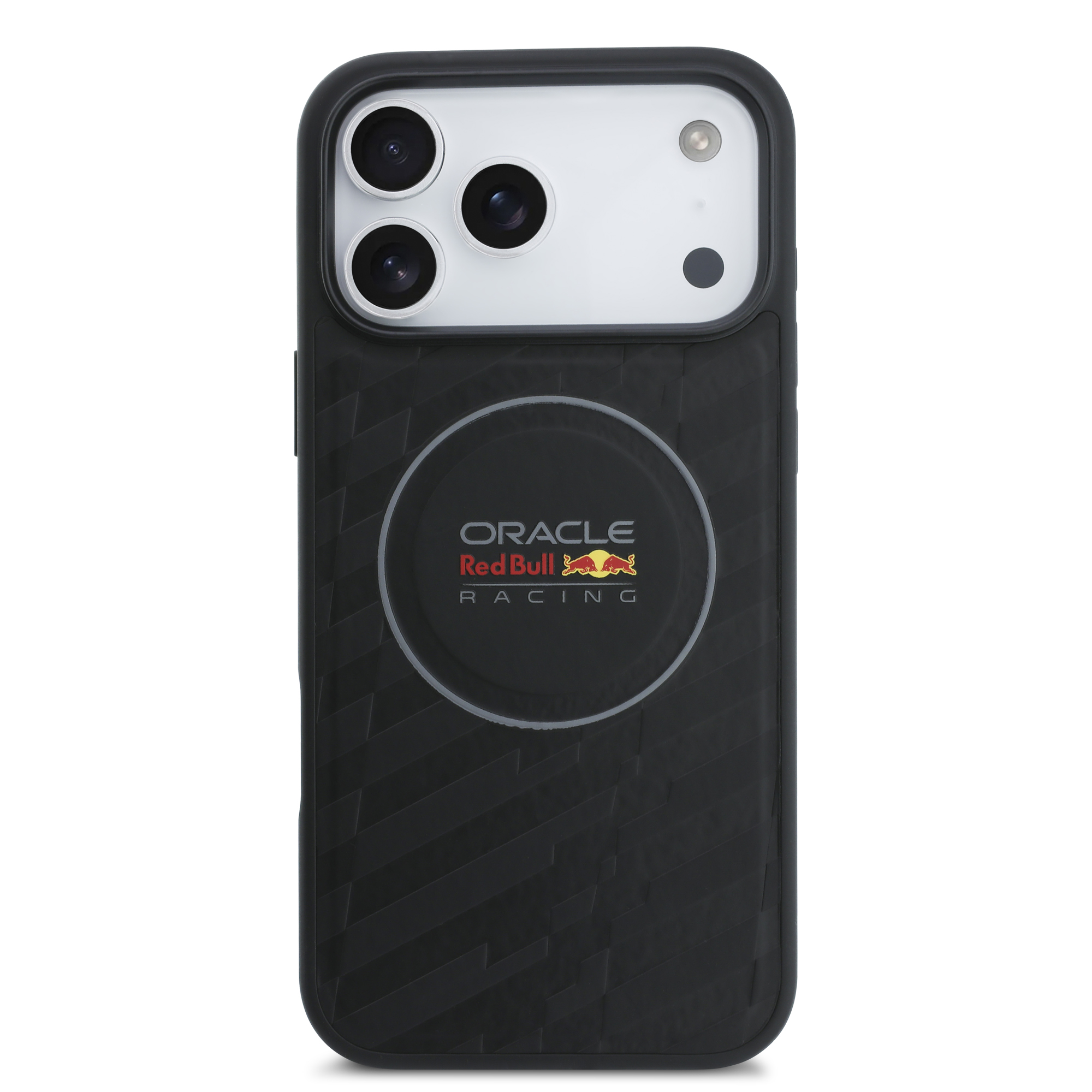 iPhone 17 Pro Max - REDBULL RACING Embossed Black — estuche (foto 3 de 5)