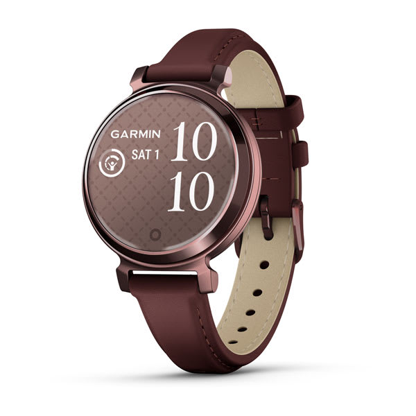 Garmin - Lily 2 Classic Dark Bronze Mulberry Leather