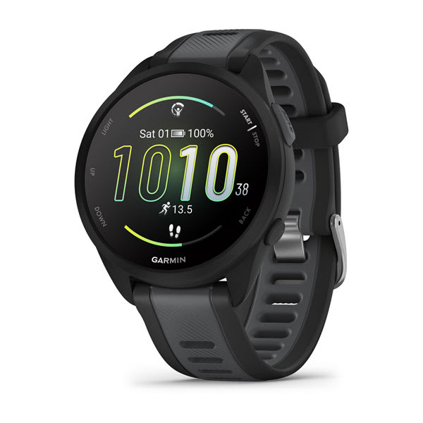 Garmin - Forerunner 165 Music Black/Slate Gray