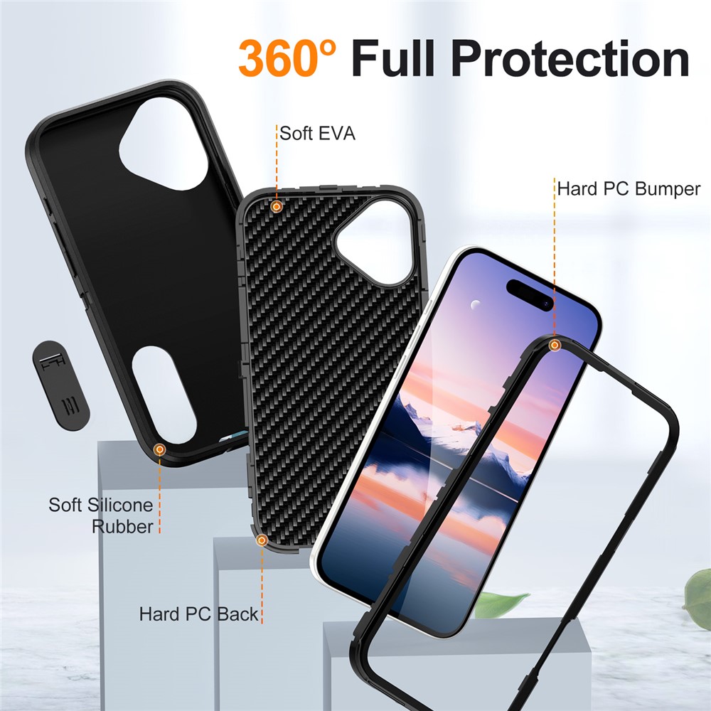 iPhone 17 - EVA 3 in 1 Black — estuche (foto 7 de 9)