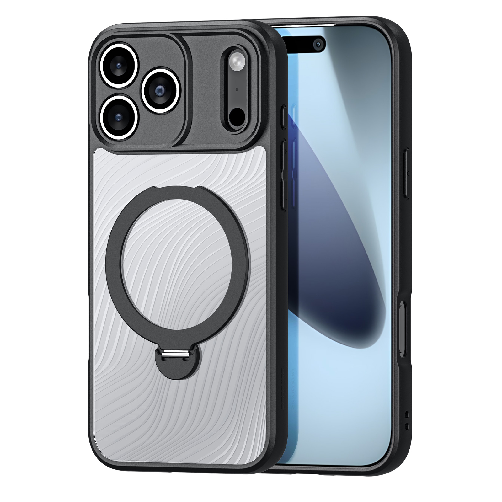 iPhone 17 Pro - DUX DUCIS Series Aimo With MagSafe Reach Certification Black — estuche
