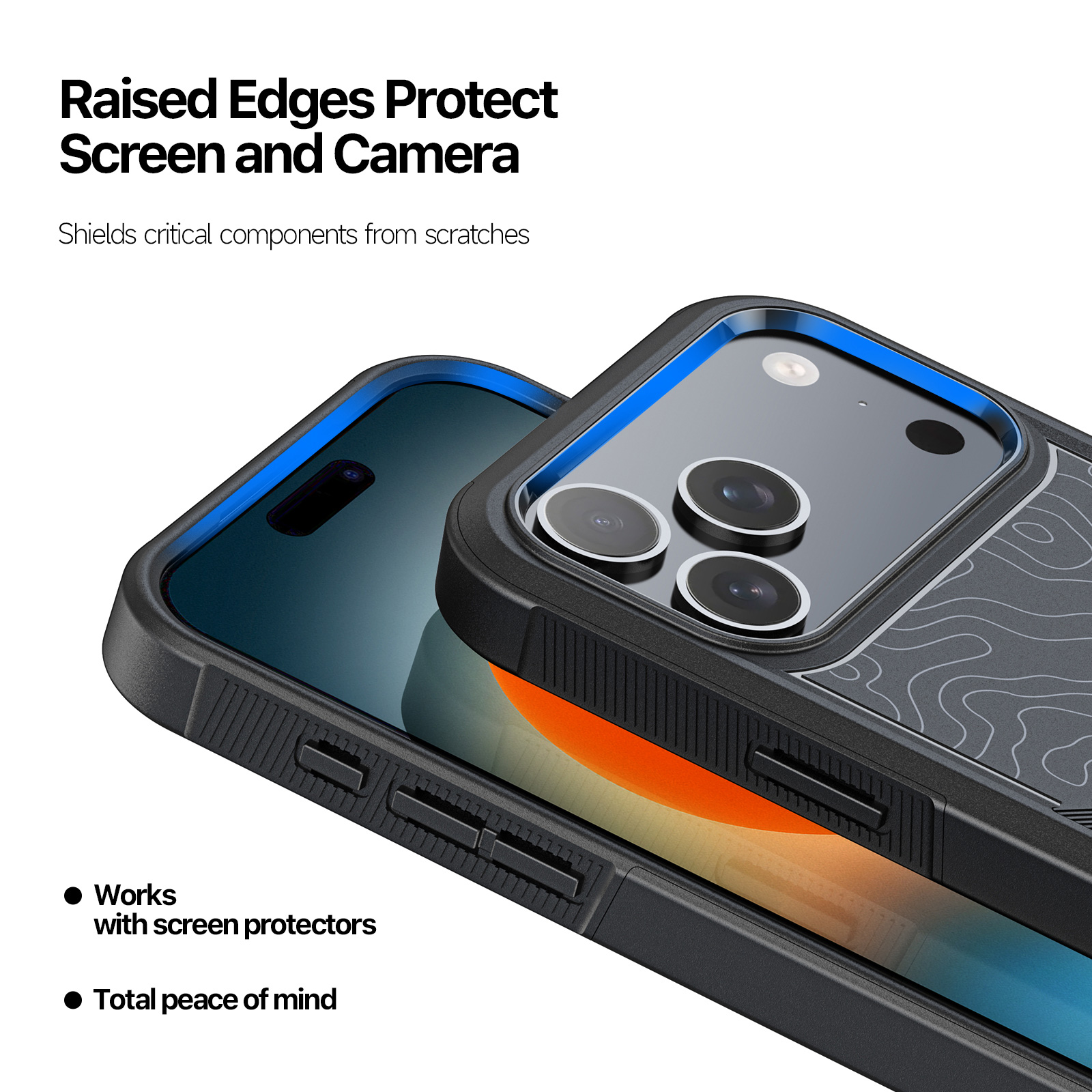 iPhone 17 Pro - DUX DUCIS Series 10FT Drop Protection Contour — estuche (foto 8 de 12)