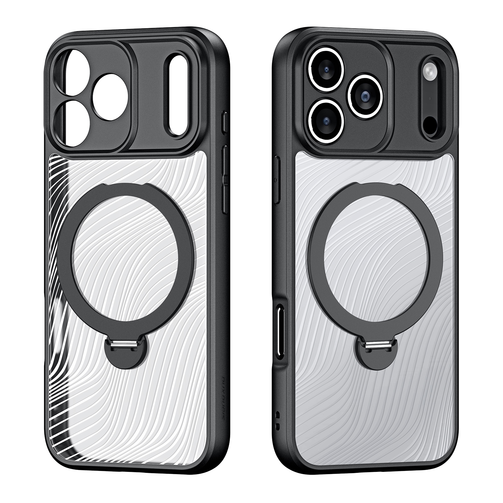 iPhone 17 Pro Max - DUX DUCIS Series Aimo With MagSafe Reach Certification Black — estuche (foto 2 de 9)