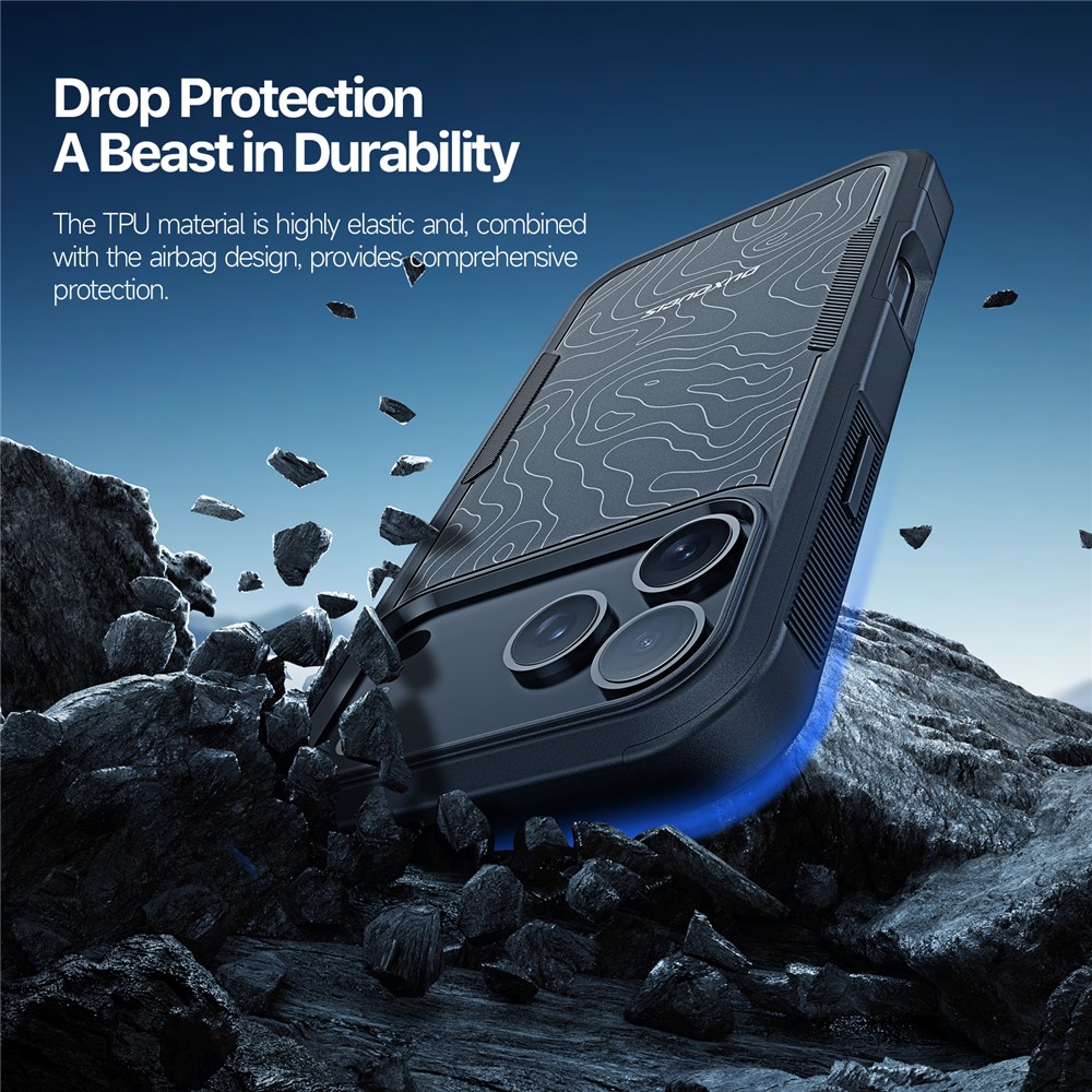 iPhone 17 Pro Max - DUX DUCIS Series 10FT Drop Protection Contour — estuche (foto 5 de 13)