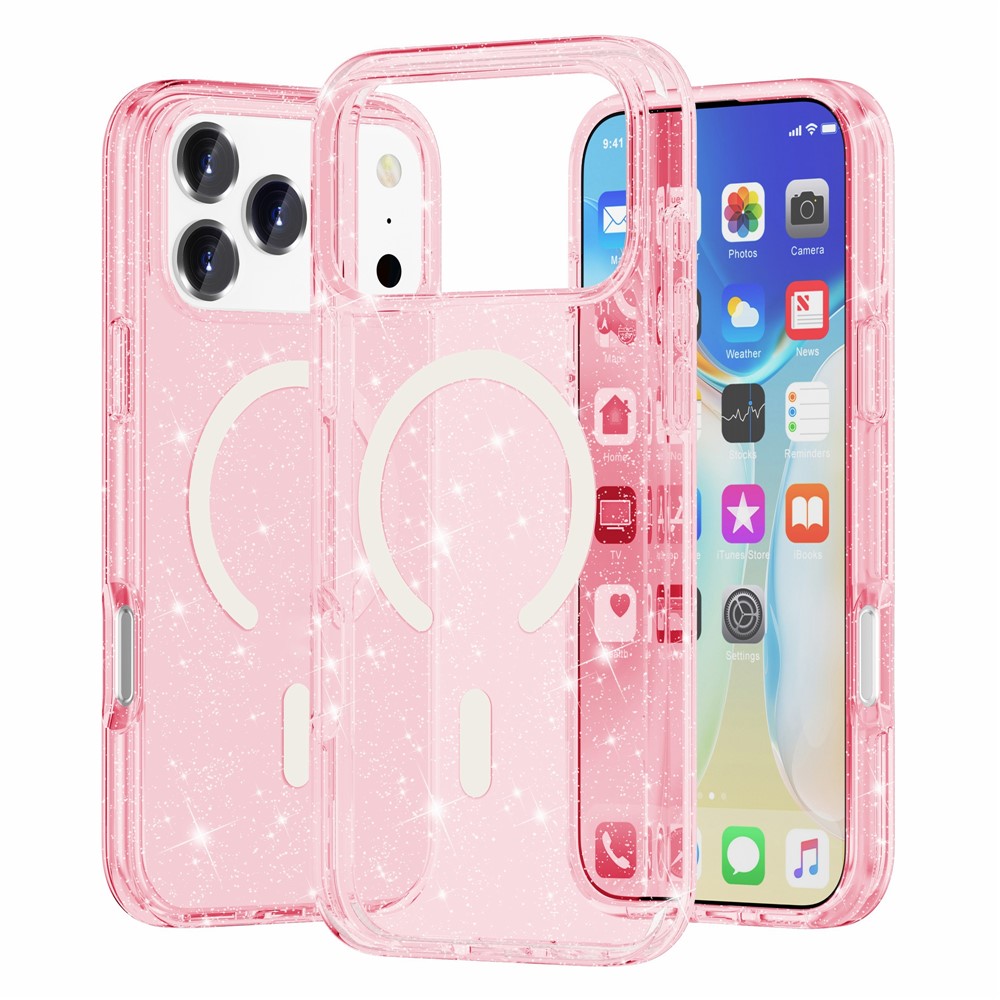iPhone 17 Pro Max - Glitter Powder With MagSafe Pink — estuche