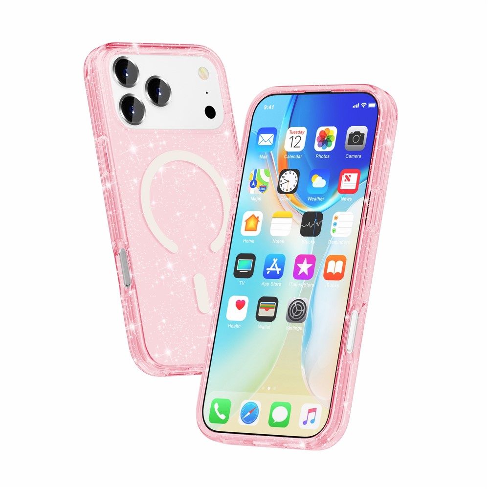 iPhone 17 Pro Max - Glitter Powder With MagSafe Pink — estuche (foto 3 de 9)