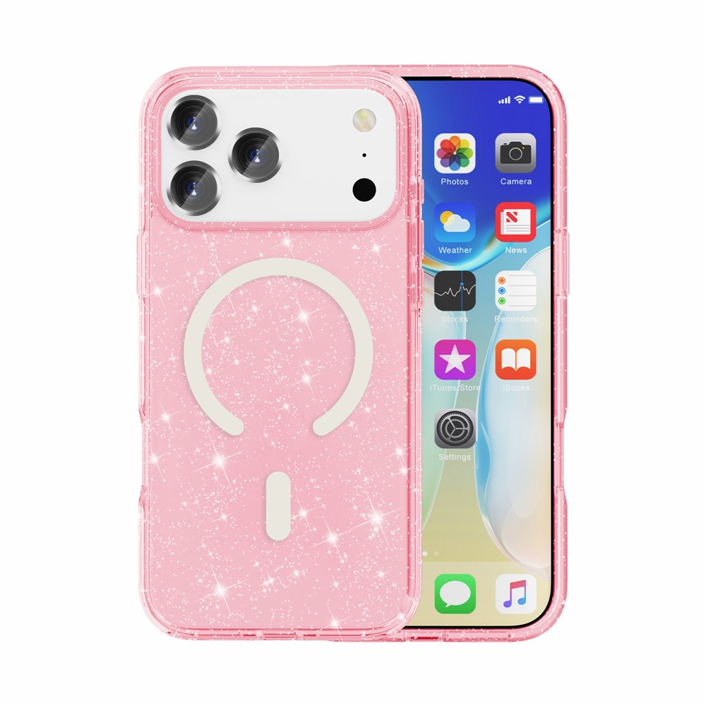 iPhone 17 Pro Max - Glitter Powder With MagSafe Pink — estuche (foto 5 de 9)
