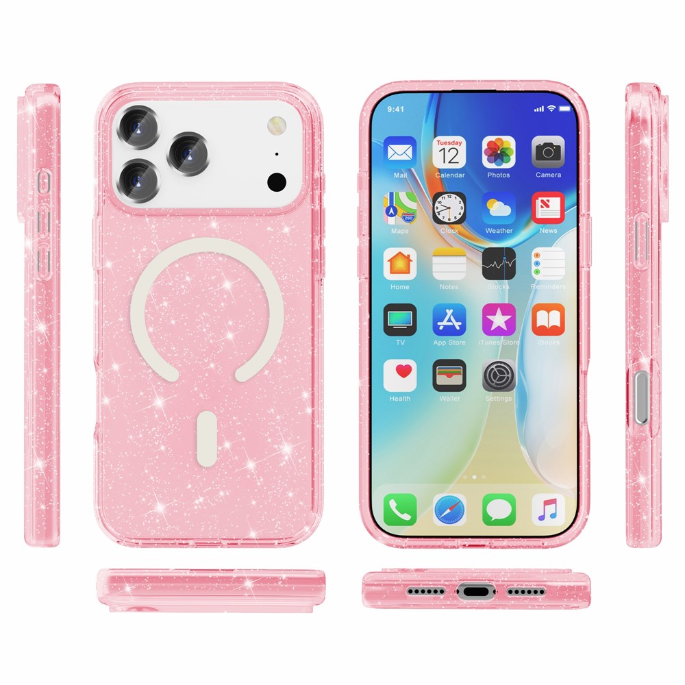 iPhone 17 Pro Max - Glitter Powder With MagSafe Pink — estuche (foto 9 de 9)