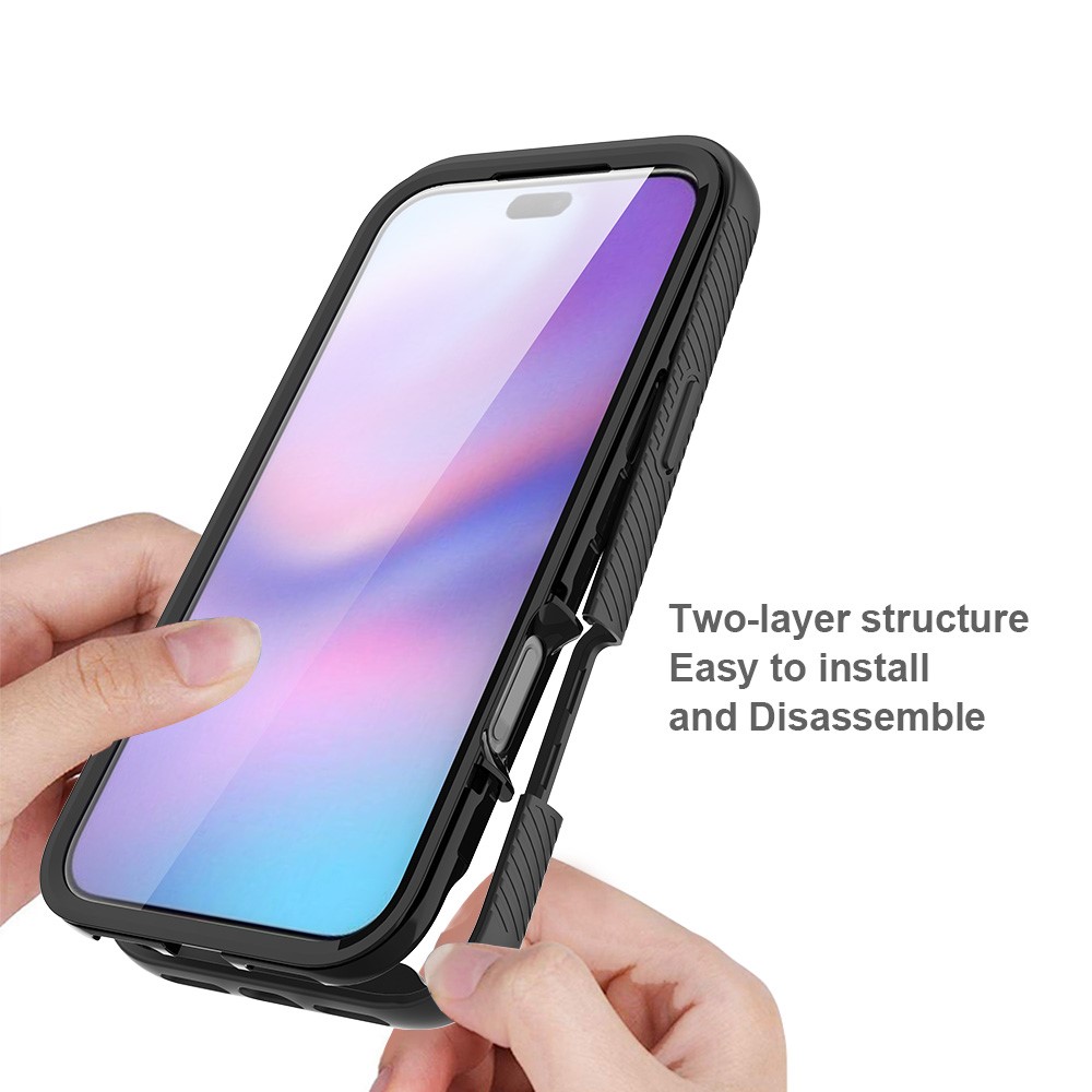 iPhone 17 Pro Max - TPU 360 With PET Screen Black — estuche (foto 4 de 7)