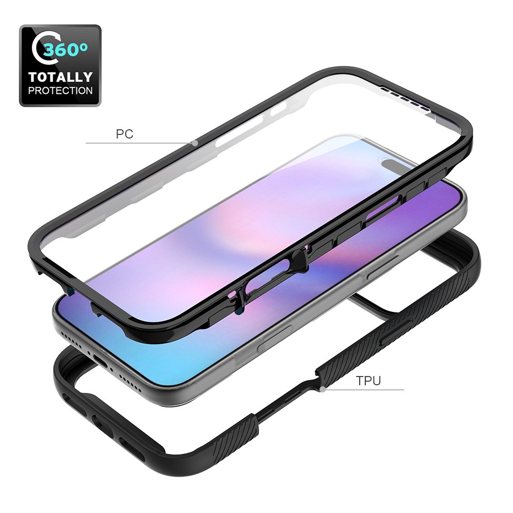 iPhone 17 Pro Max - TPU 360 With PET Screen Black — estuche (foto 5 de 7)