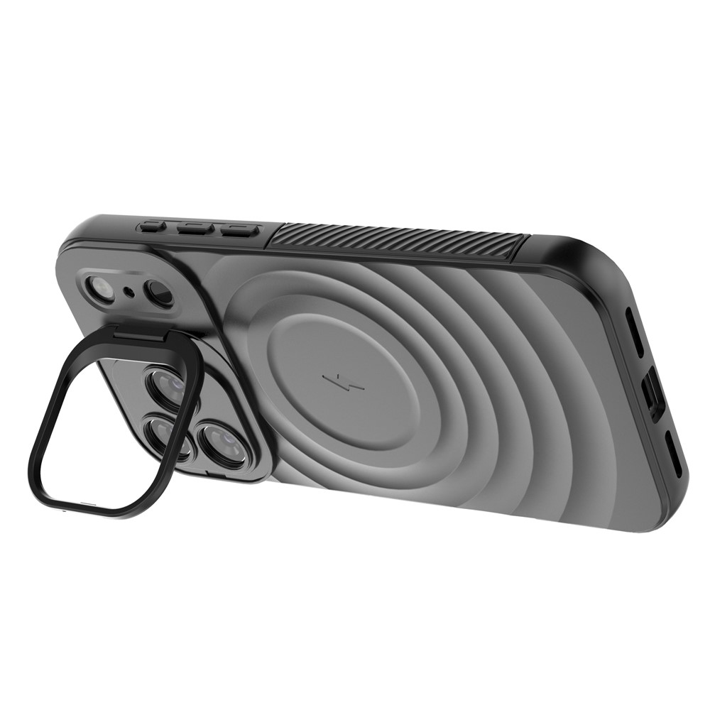 iPhone 17 Pro Max - Kickstand Ripple Texture White — estuche (foto 6 de 8)