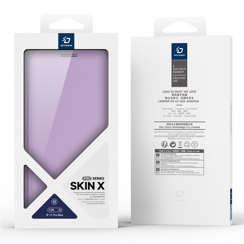 iPhone 17 Pro Max - DUX DUCIS Skin X Pro Series With MagSafe Purple — estuche (foto 12 de 12)