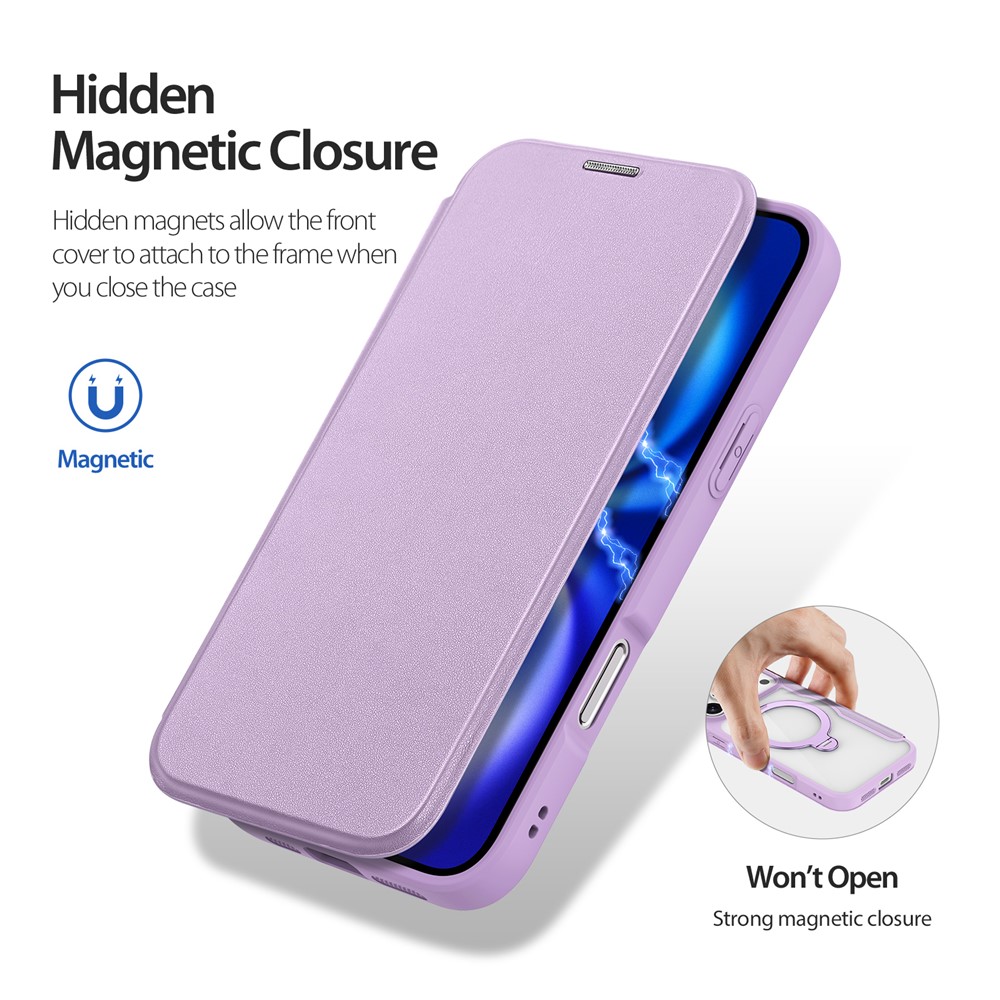 iPhone 17 Pro Max - DUX DUCIS Skin X Pro Series With MagSafe Purple — estuche (foto 6 de 12)