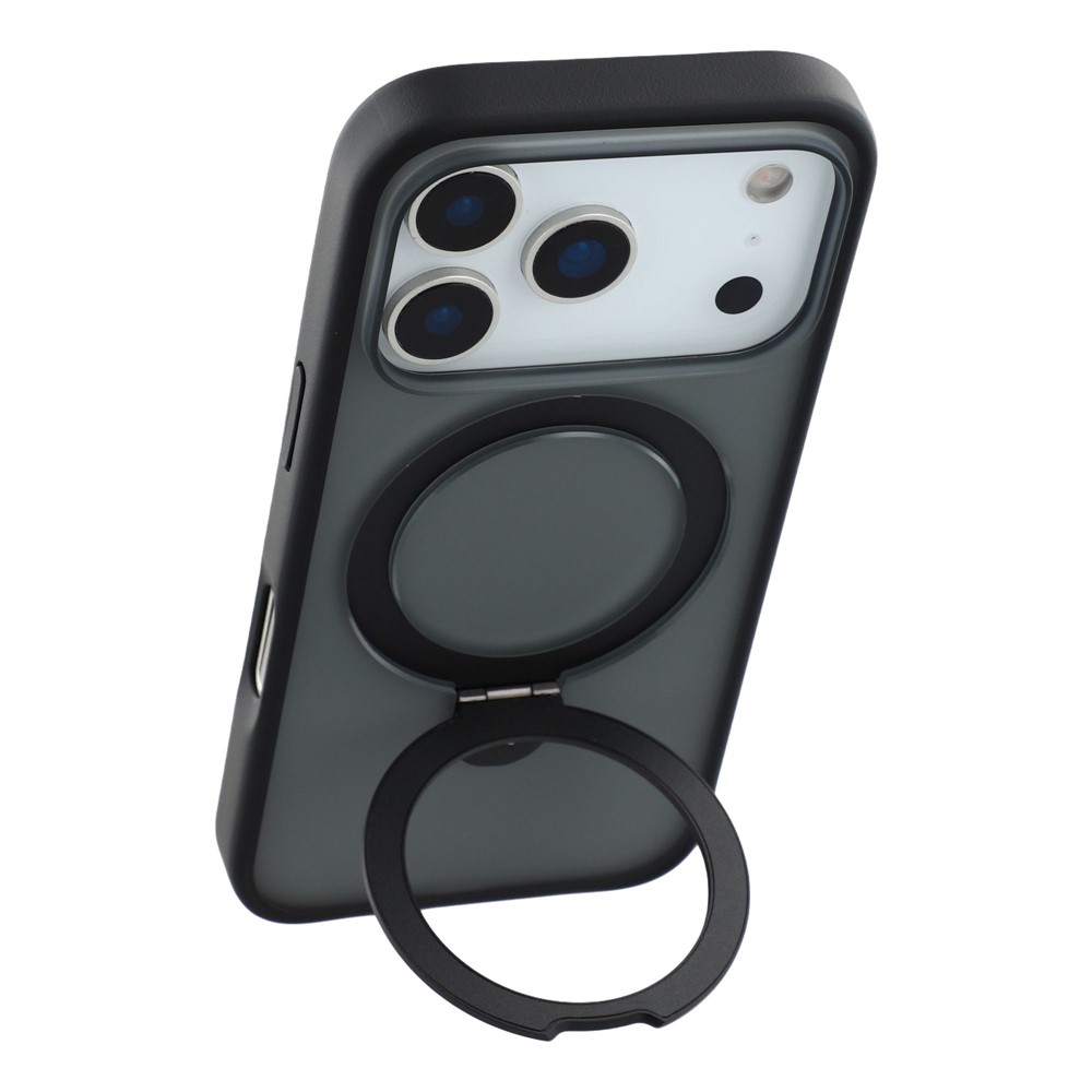 iPhone 17 Pro - X-LEVEL Metal Kickstand Black — estuche (foto 4 de 7)