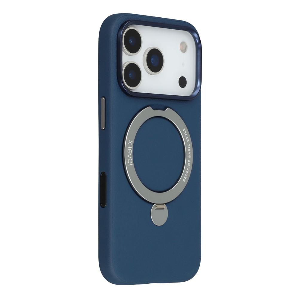 iPhone 17 Pro - X-LEVEL Kickstand Magnetic Case Blue — estuche