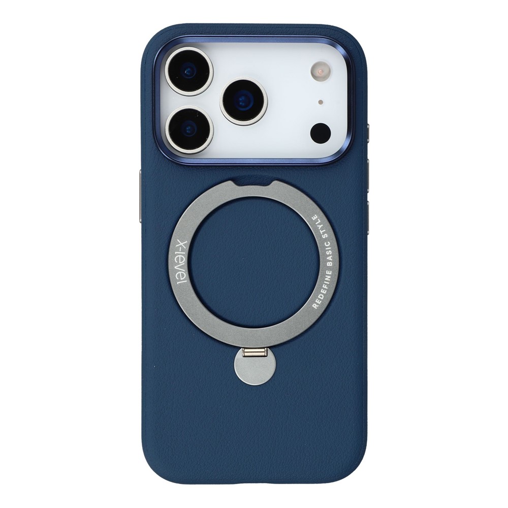 iPhone 17 Pro - X-LEVEL Kickstand Magnetic Case Blue — estuche (foto 3 de 6)