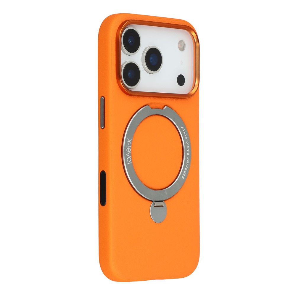 iPhone 17 Pro - X-LEVEL Kickstand Magnetic Case Orange — estuche