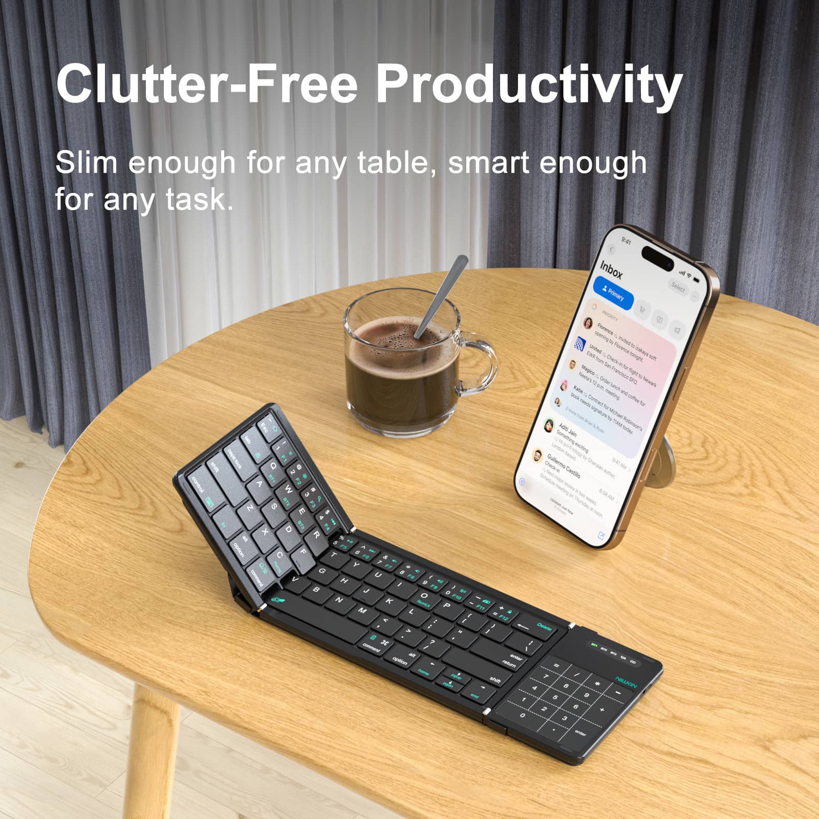 Keyboard - NILLKIN Cube Pocket Black — estuche (foto 5 de 9)