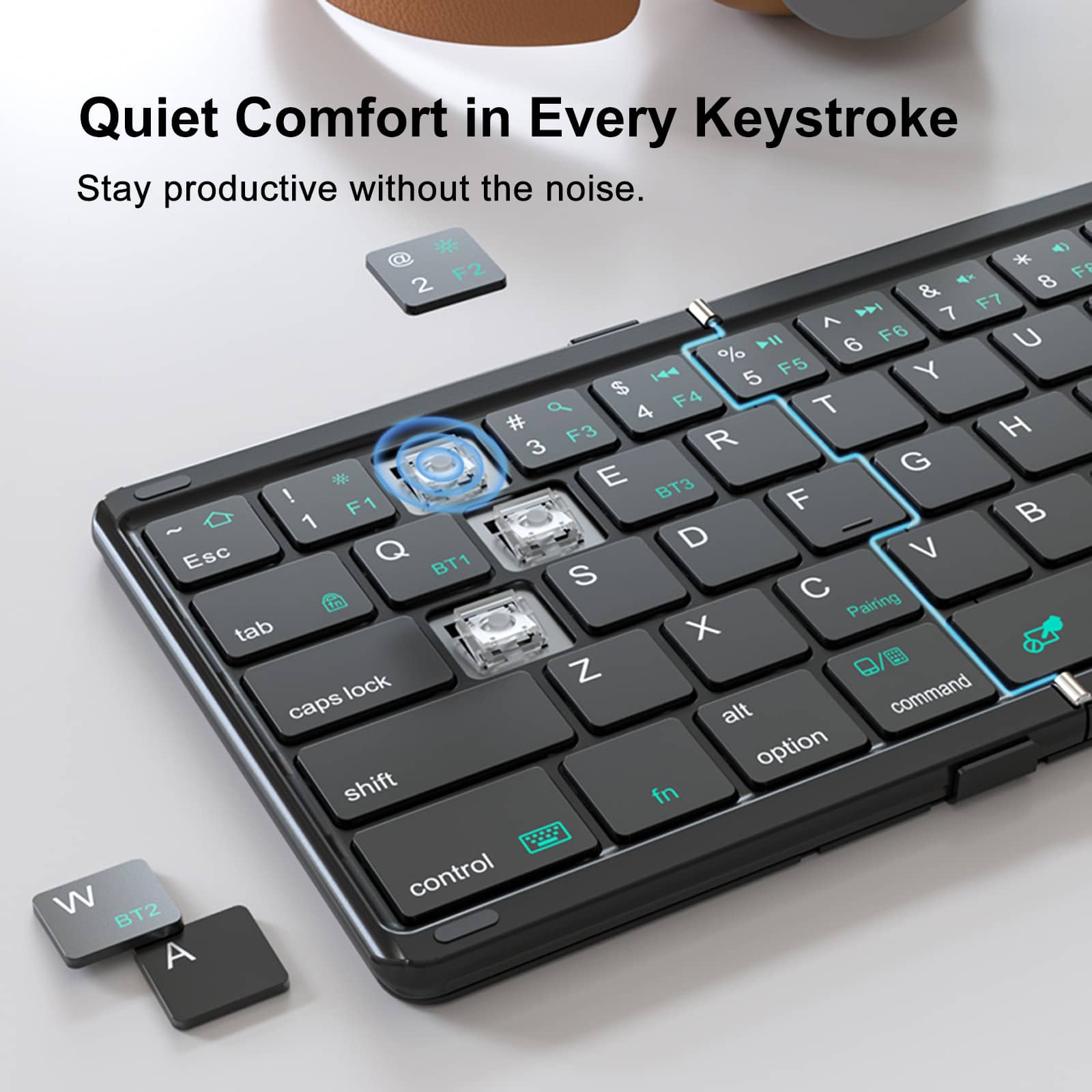 Keyboard - NILLKIN Cube Pocket Black — estuche (foto 7 de 9)