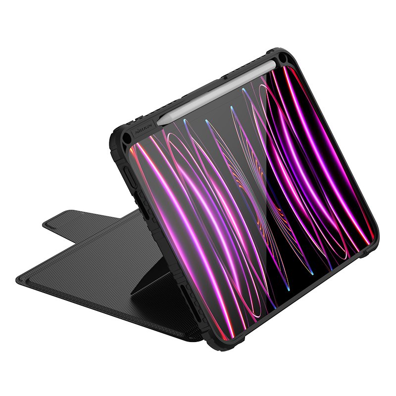 iPad 11 (A16) 2025 - NILLKIN Bumper Combo Keyboard Case Magnetic Black — estuche (foto 5 de 8)