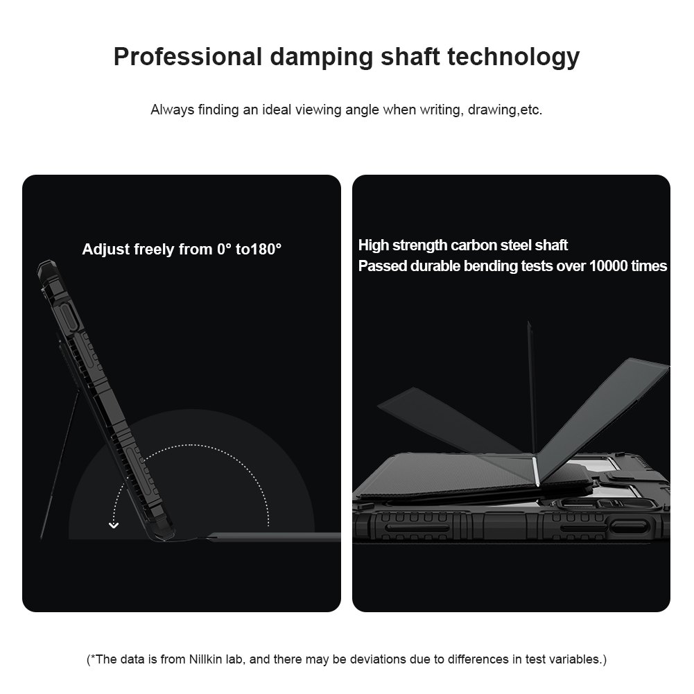 iPad 11 (A16) 2025 - NILLKIN Bumper Combo Keyboard Case Magnetic Black — estuche (foto 6 de 8)