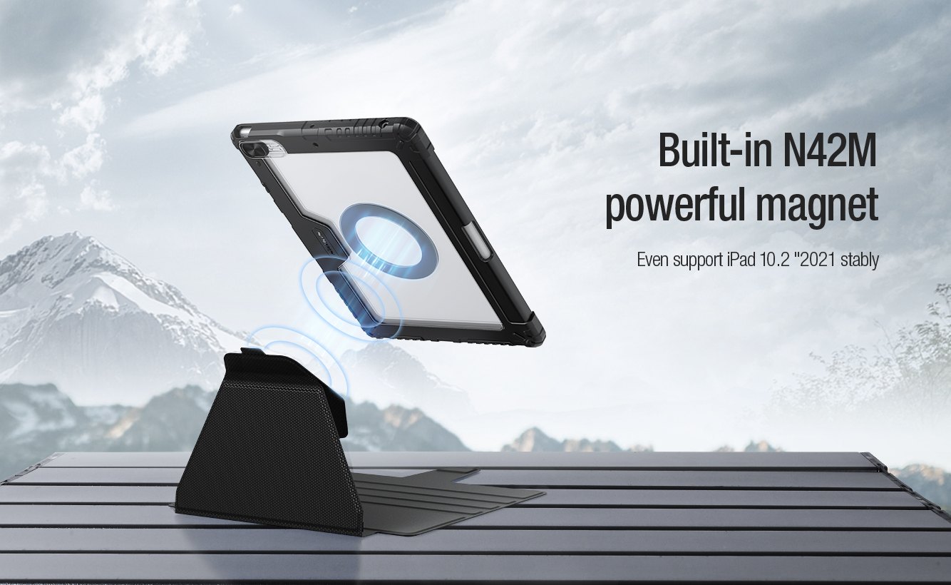 iPad 10.2 - NILLKIN Bumper SnapSafe Case Blue — estuche (foto 5 de 8)