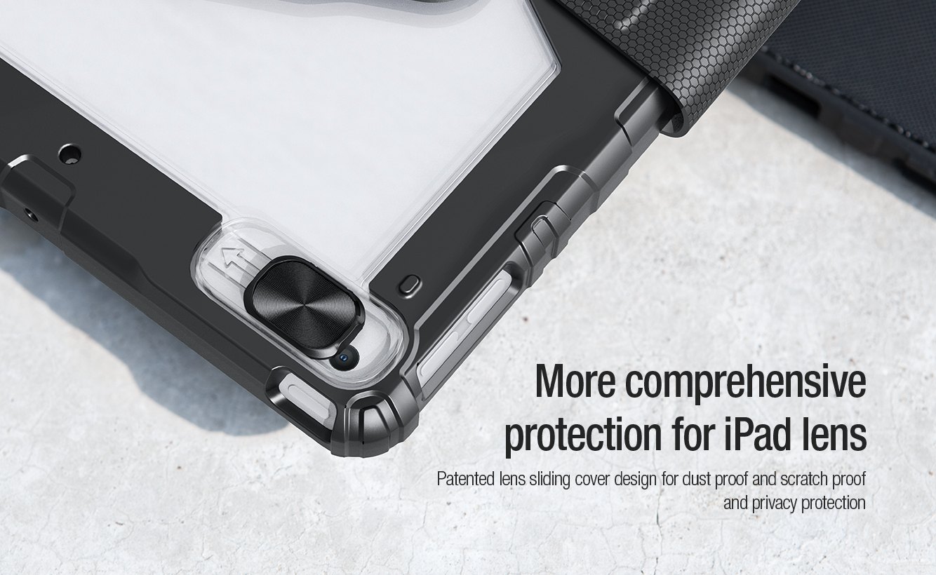 iPad 10.2 - NILLKIN Bumper SnapSafe Case Blue — estuche (foto 7 de 8)
