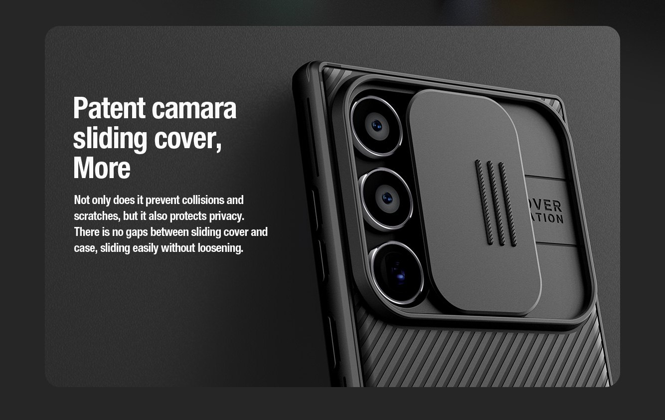 Samsung Galaxy S24 Ultra - NILLKIN CamShield Pro Black — estuche (foto 4 de 8)