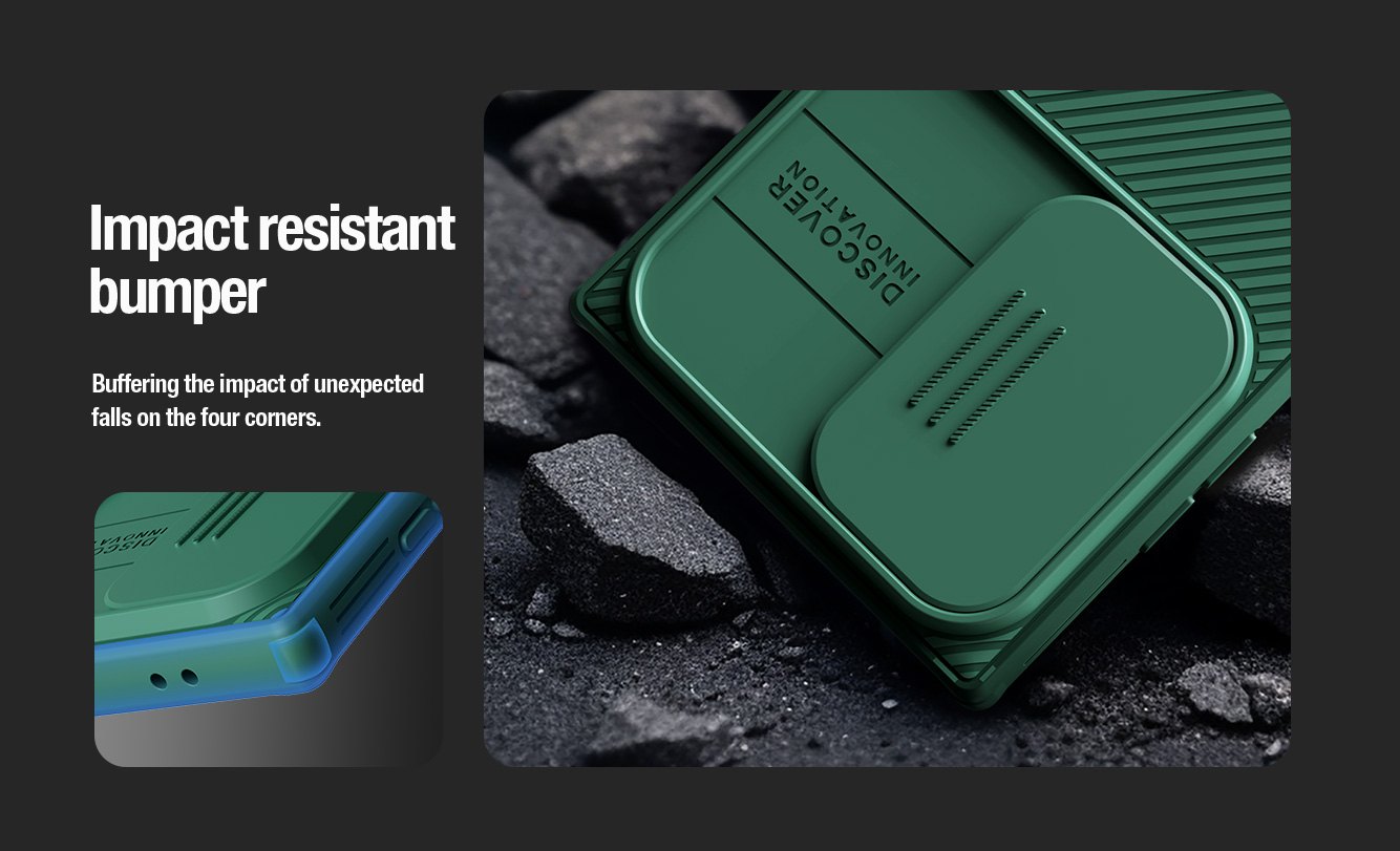 Samsung Galaxy S24 Ultra - NILLKIN CamShield Pro Black — estuche (foto 6 de 8)
