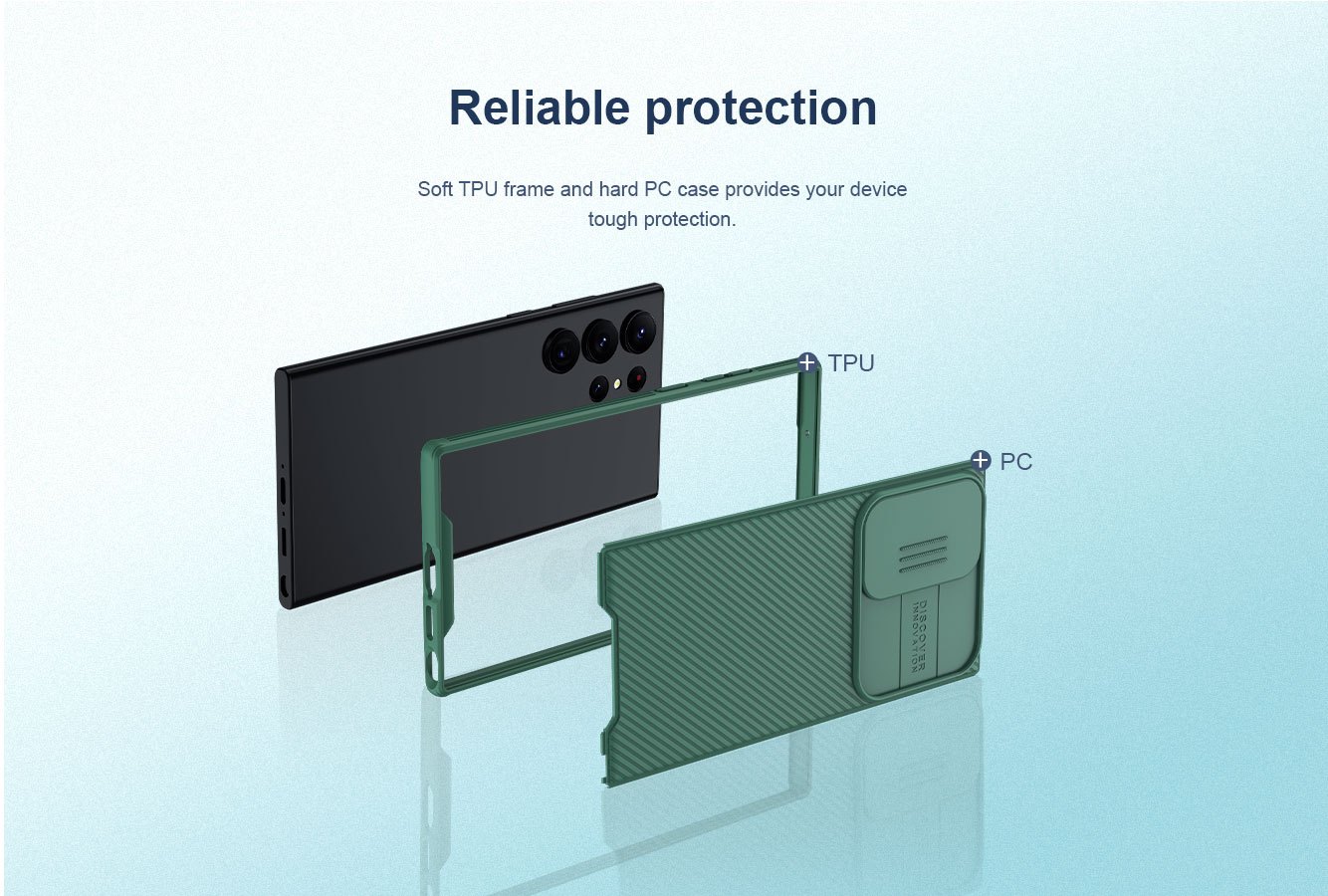 Samsung Galaxy S23 Ultra - NILLKIN CamShield Pro Black — estuche (foto 5 de 8)