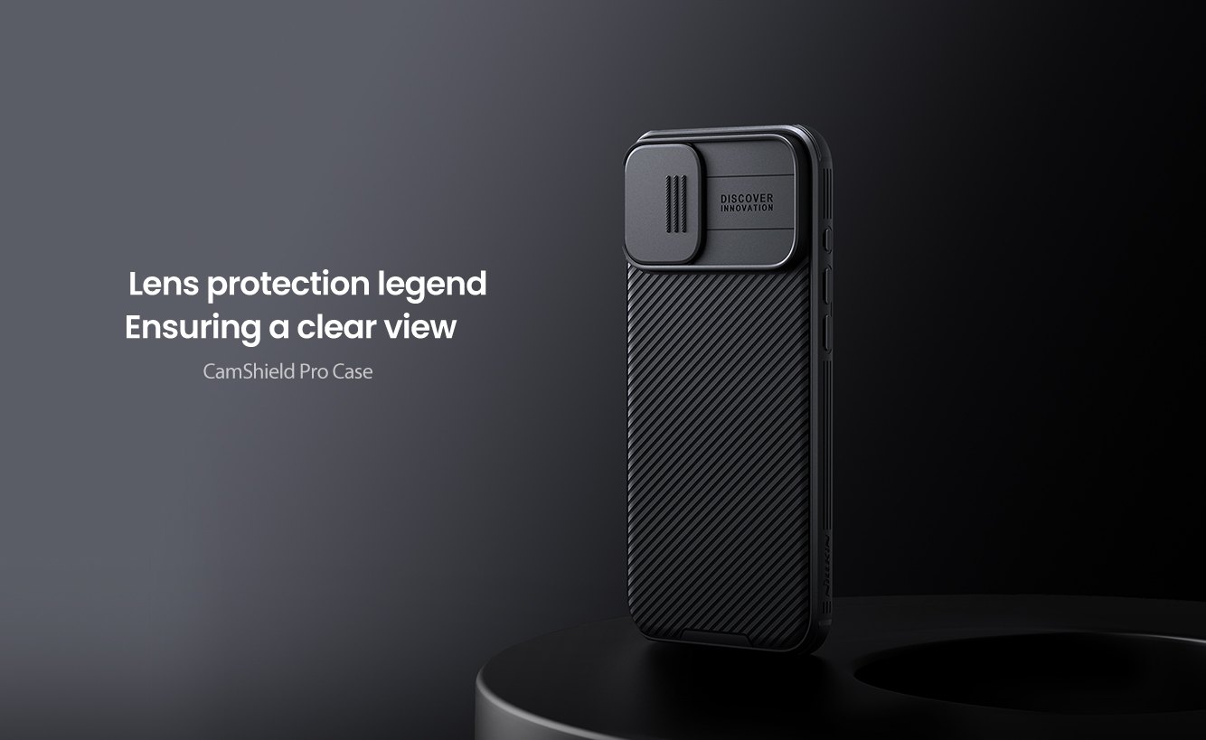 iPhone 16 - NILLKIN CamShield Pro Black — estuche (foto 2 de 8)