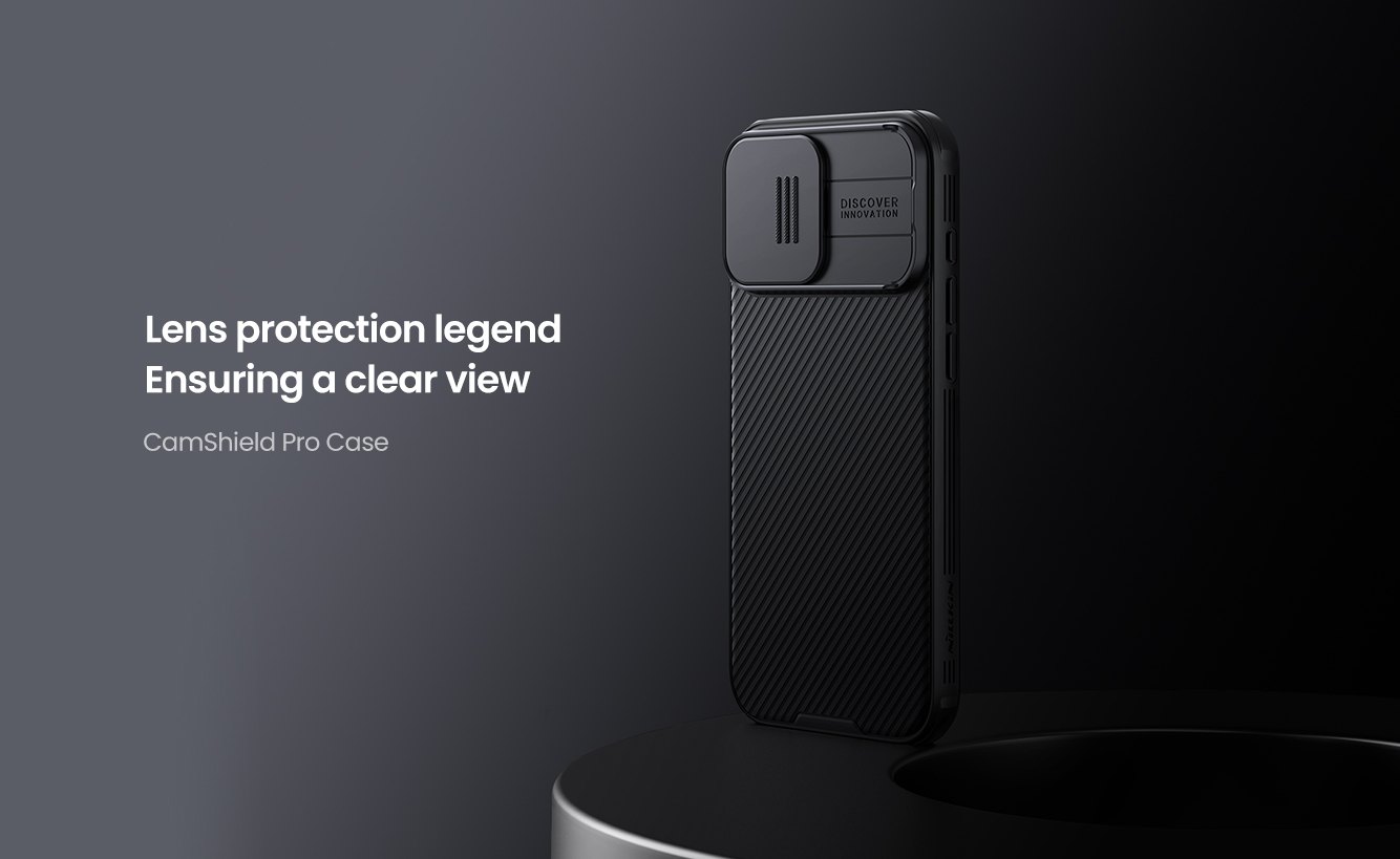 iPhone 16 Pro Max - NILLKIN CamShield Pro Black — estuche (foto 2 de 8)