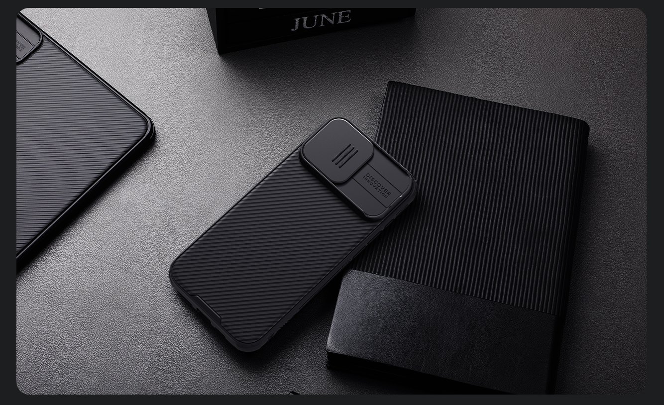 iPhone 16 Pro Max - NILLKIN CamShield Pro Black — estuche (foto 8 de 8)